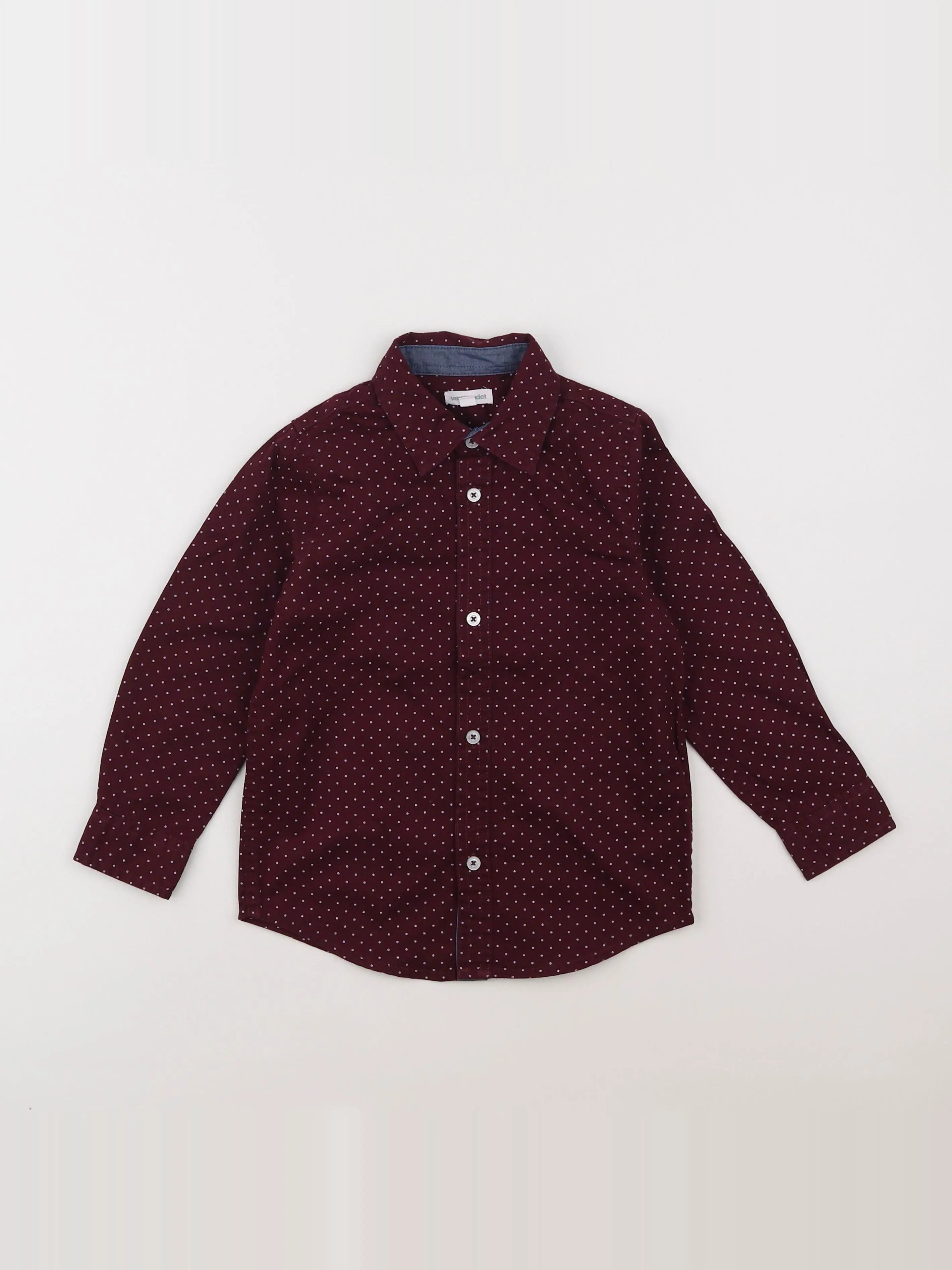 Vertbaudet - chemise rouge - 5 ans