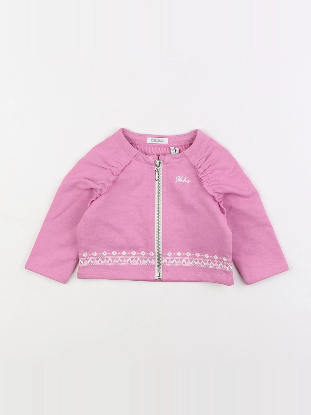 IKKS - sweat rose - 6 mois
