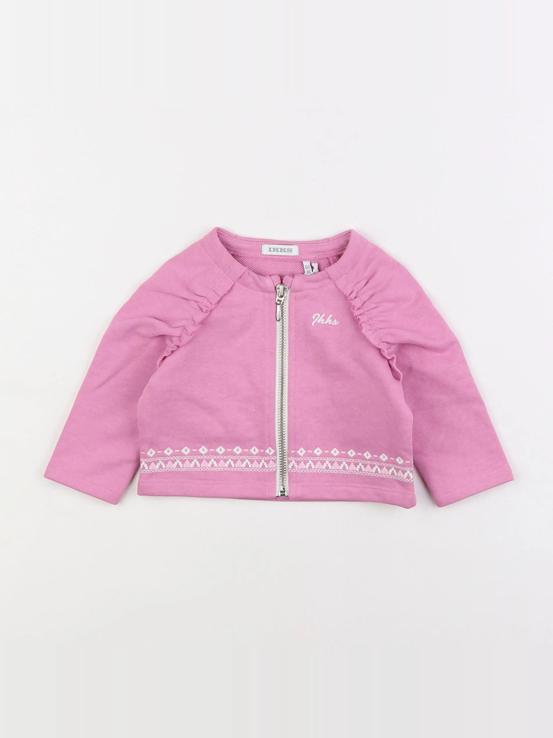 IKKS - sweat rose - 6 mois