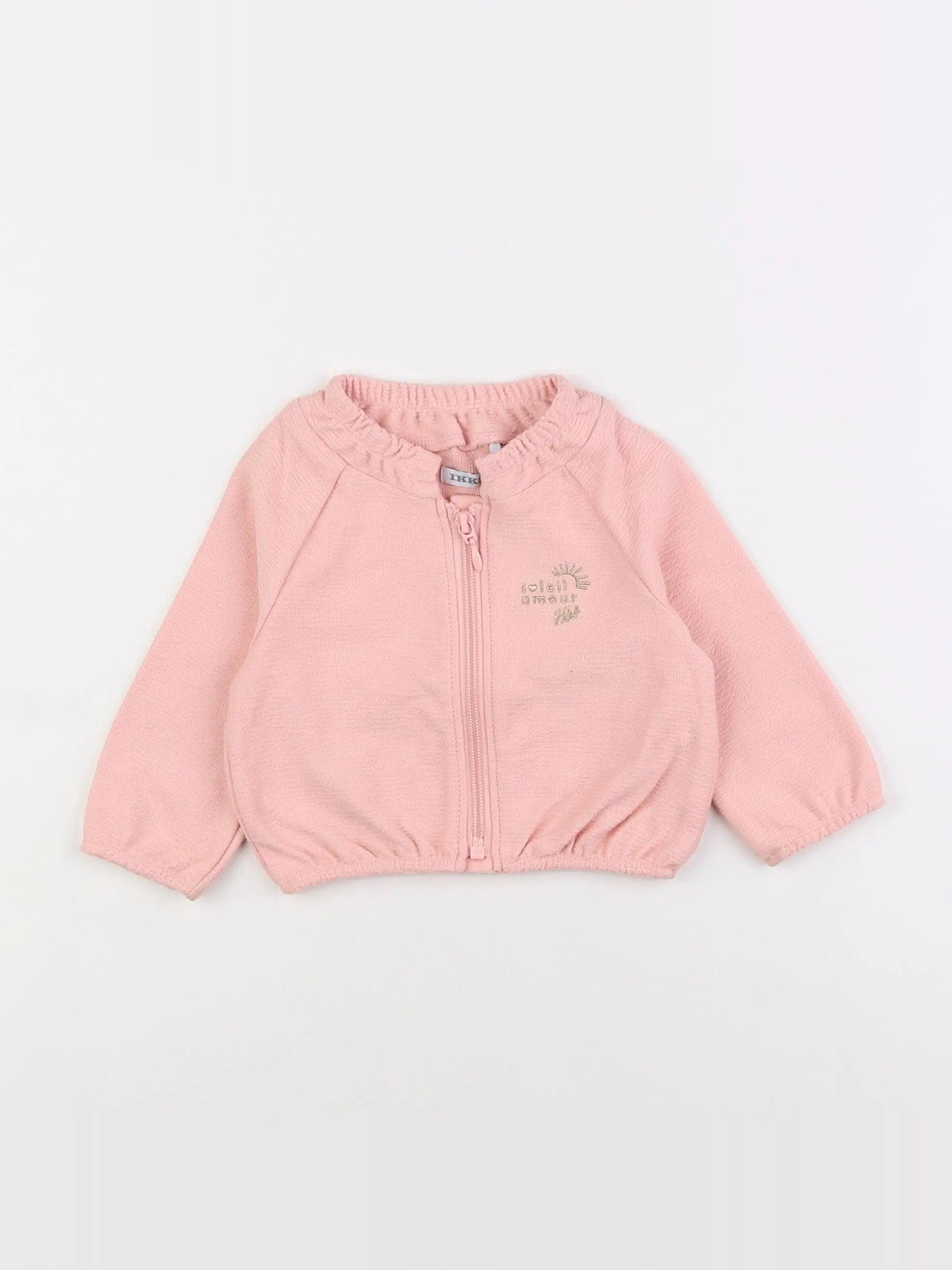 IKKS - sweat rose - 6 mois