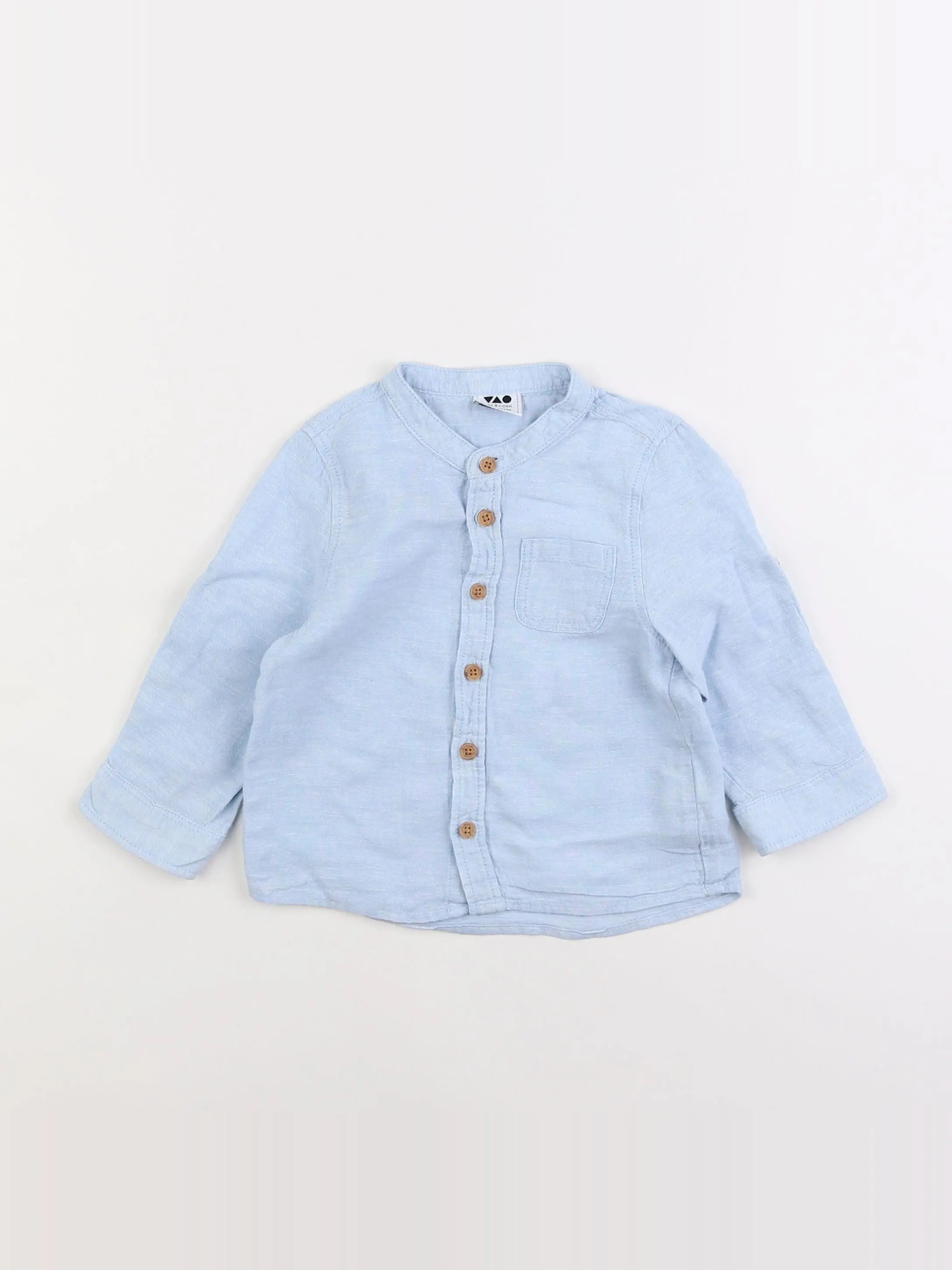 Tape à l'oeil - chemise bleu - 18 mois