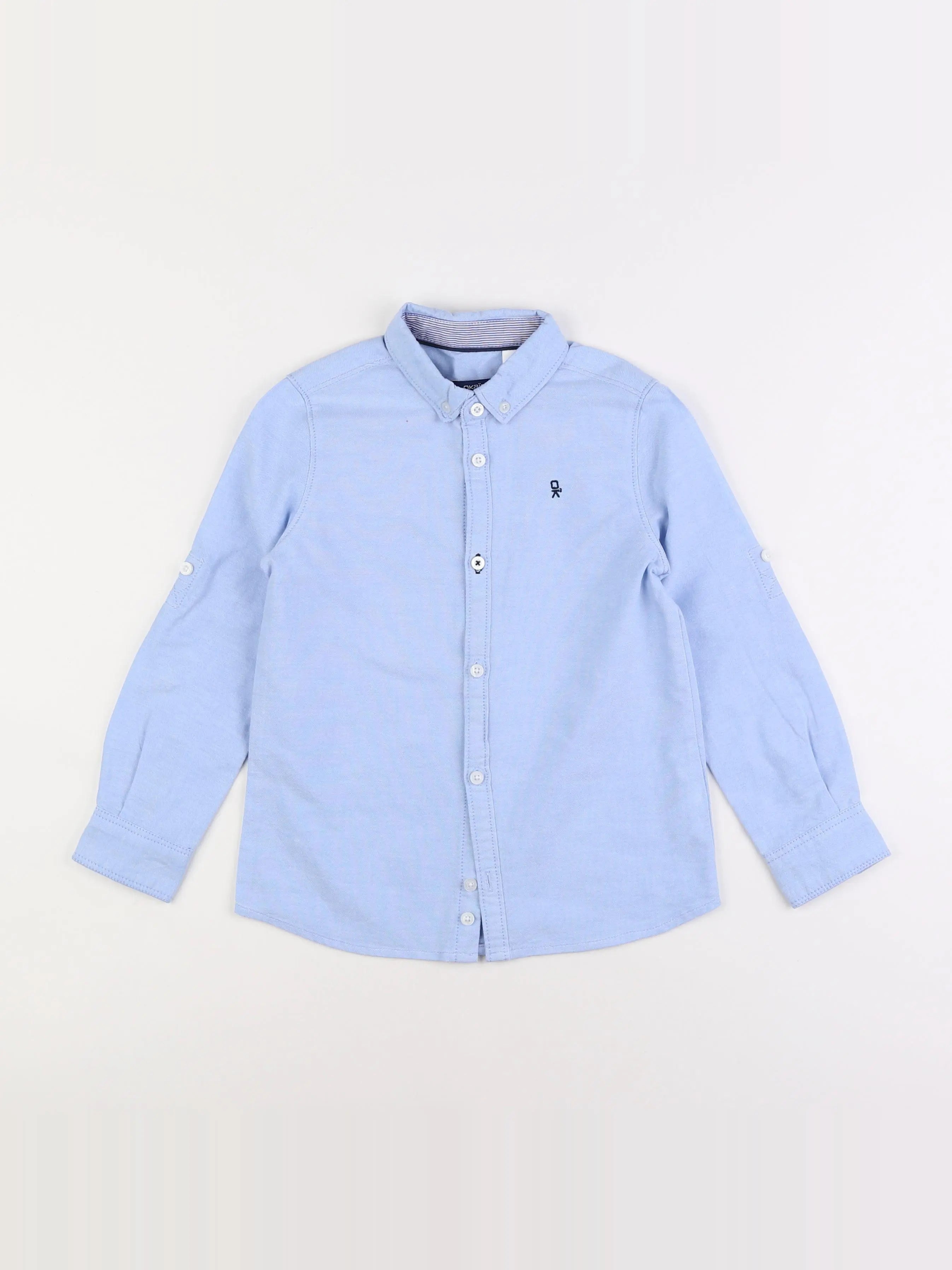 Okaidi - chemise bleu - 6 ans
