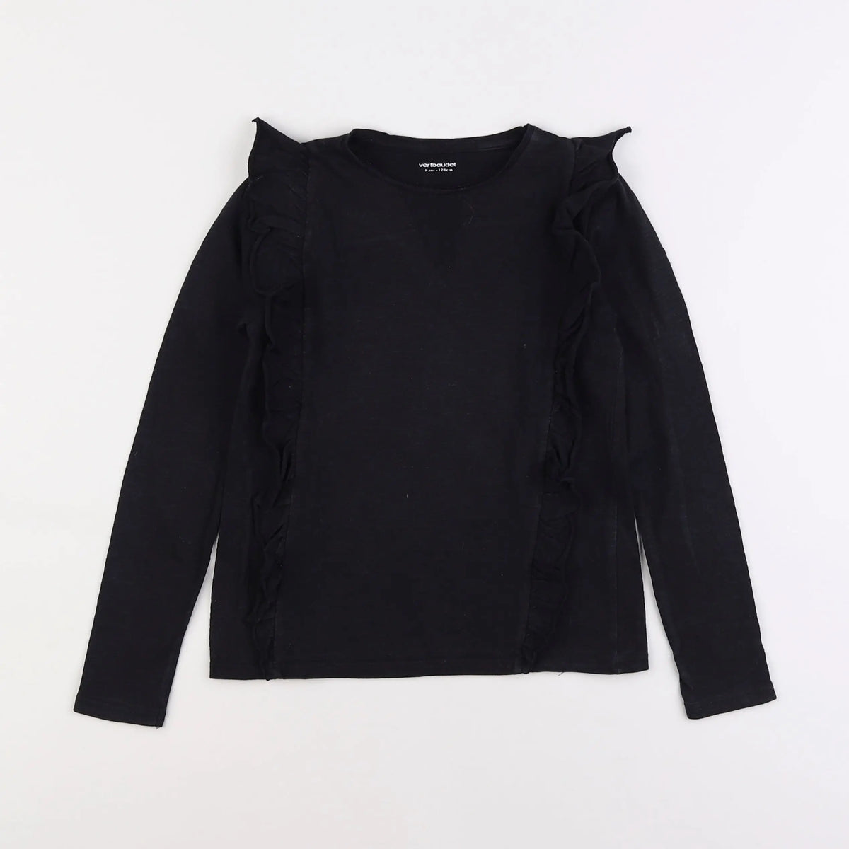 Vertbaudet - tee-shirt noir - 8 ans