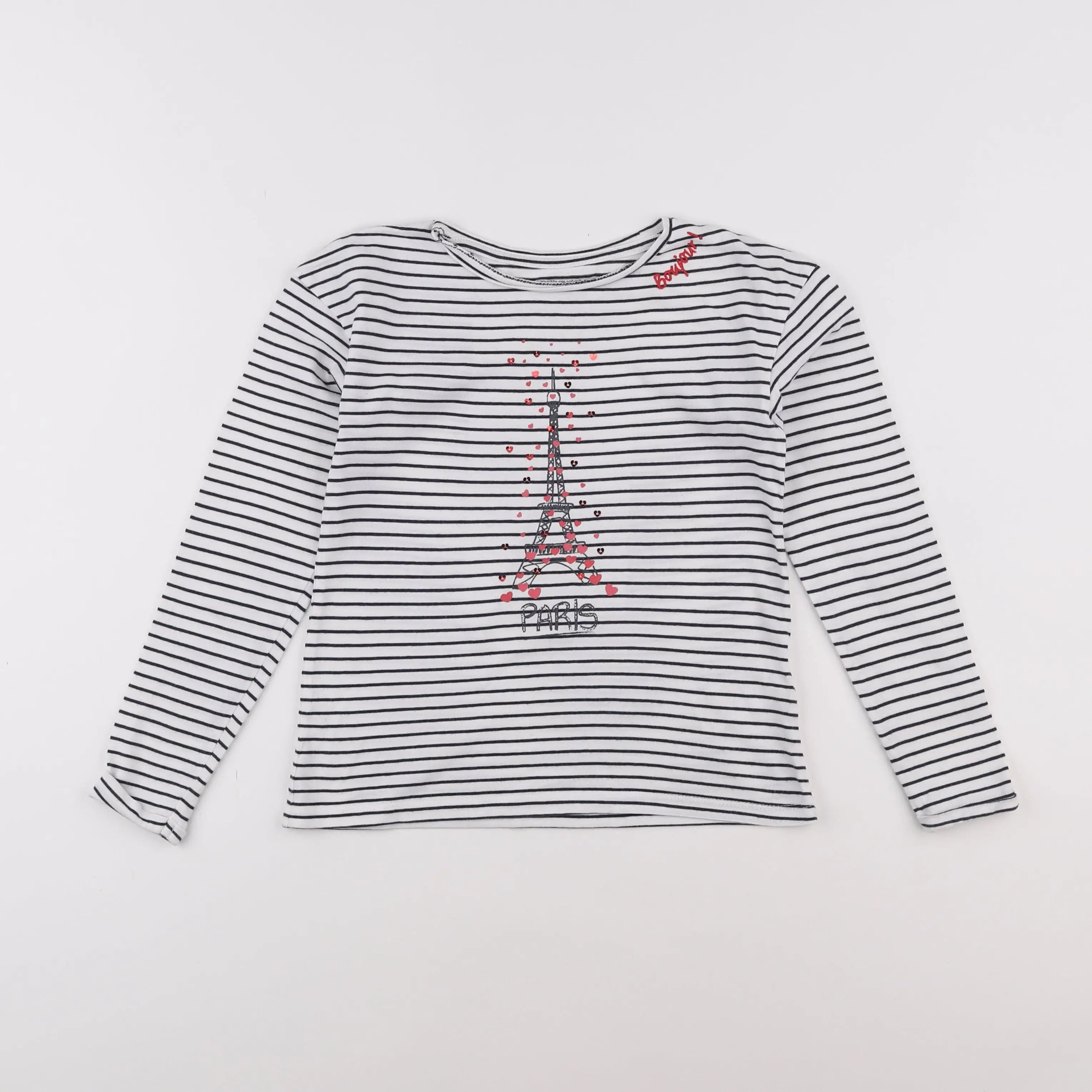 Vertbaudet - tee-shirt blanc - 8 ans