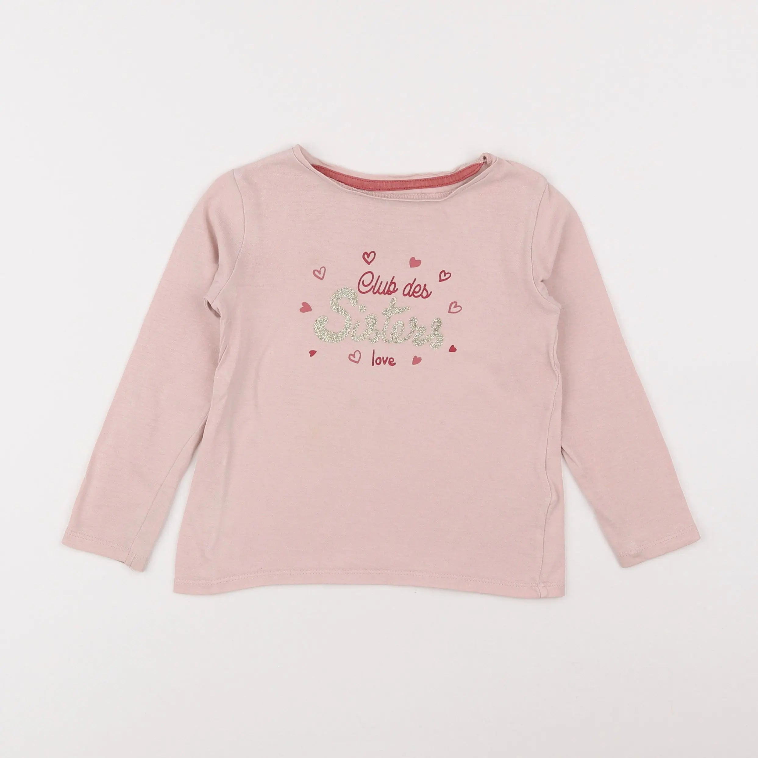 Vertbaudet - tee-shirt rose - 4 ans