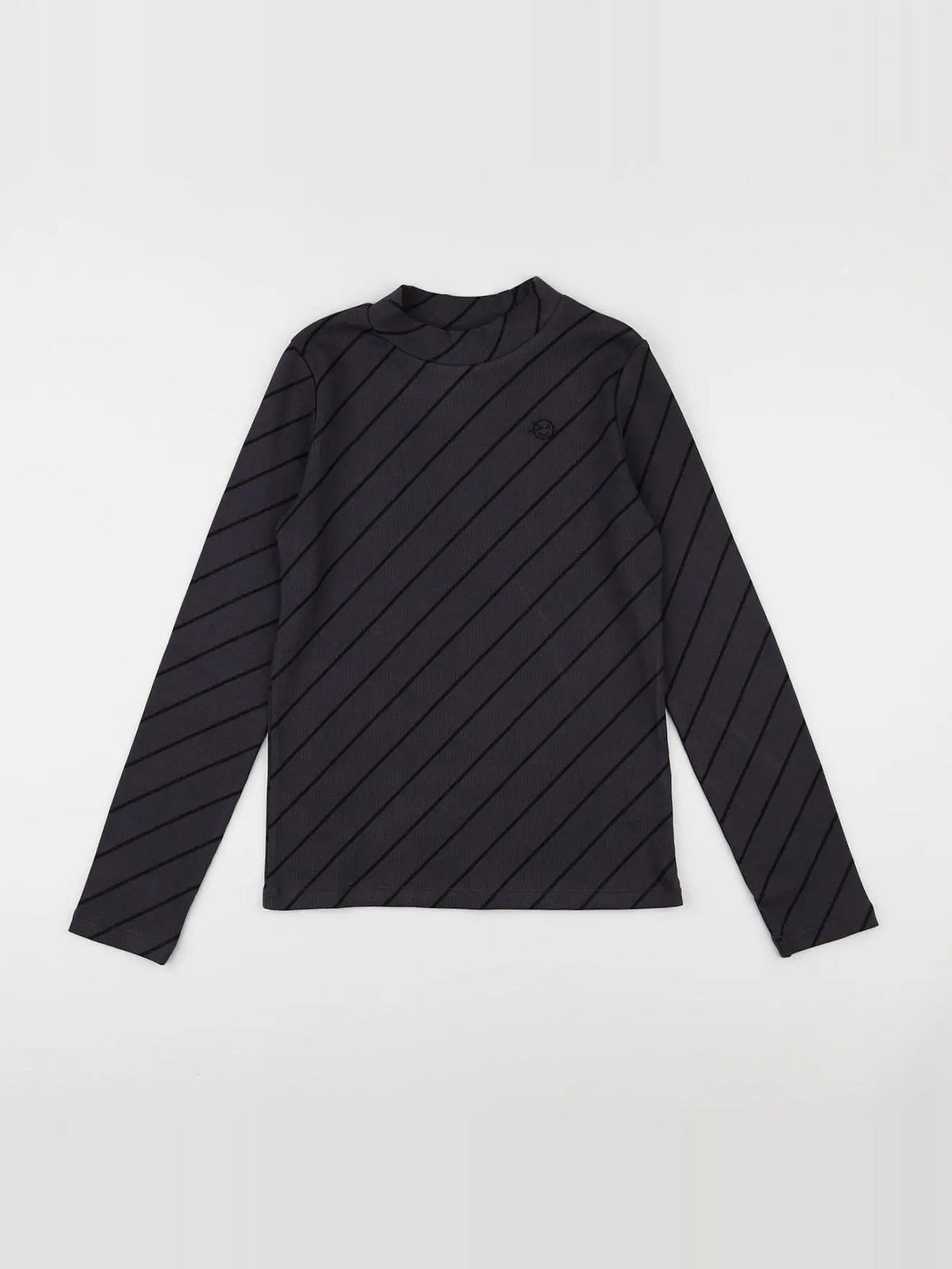 Tee-shirt manches longues Gris Noir