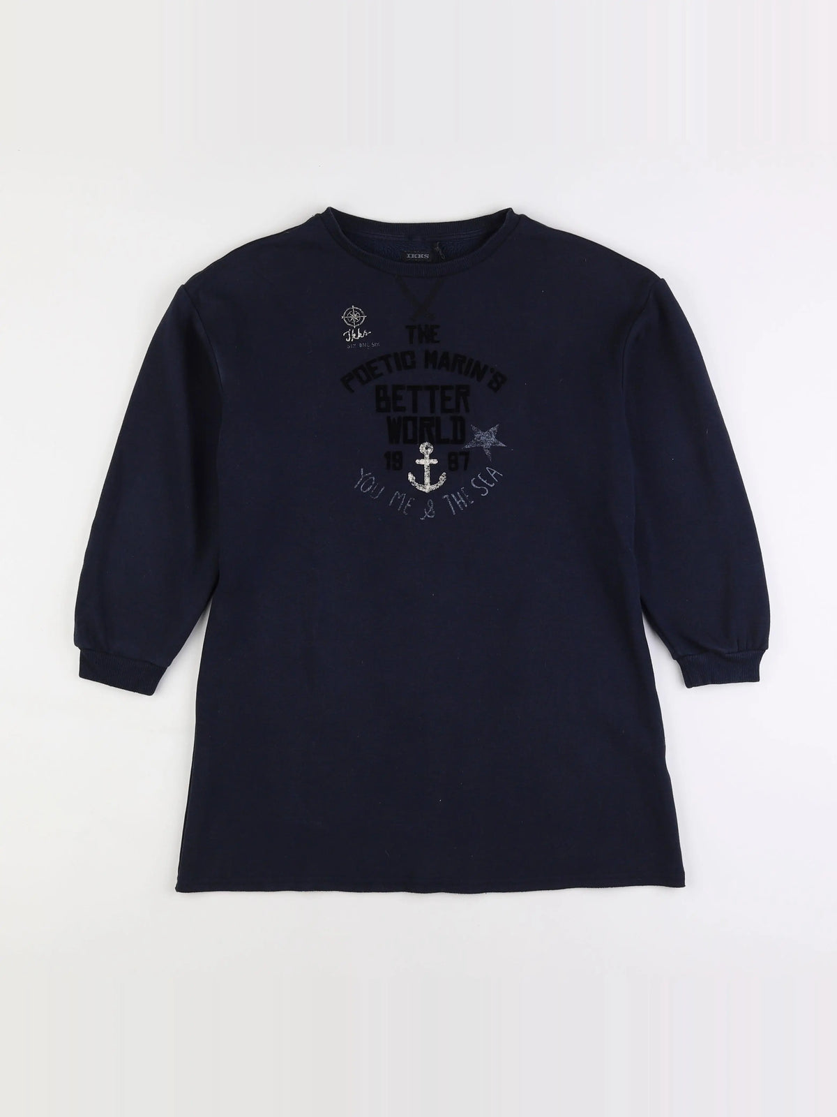 IKKS - robe bleu - 10 ans