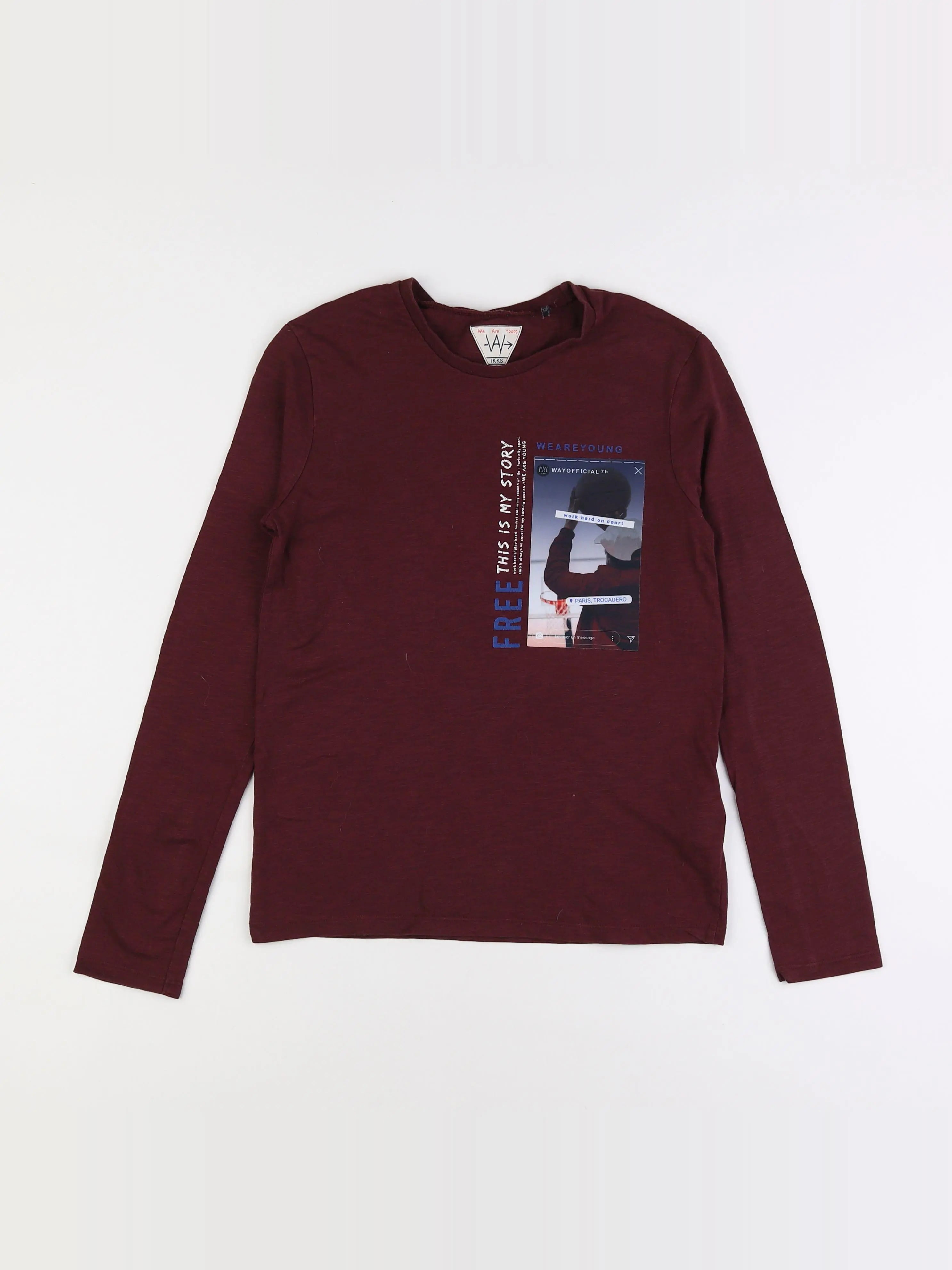 IKKS - tee-shirt rouge - 12 ans