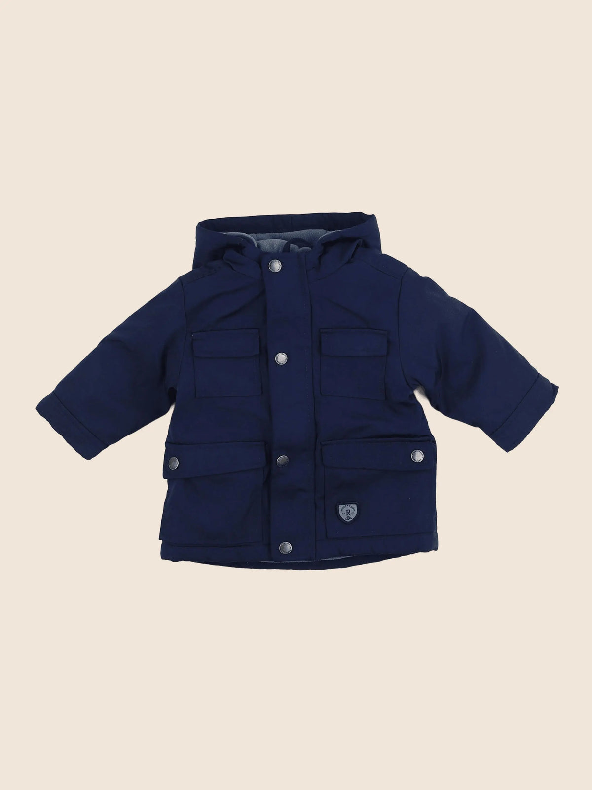 Vertbaudet - manteau doublure amovible bleu - 6 mois