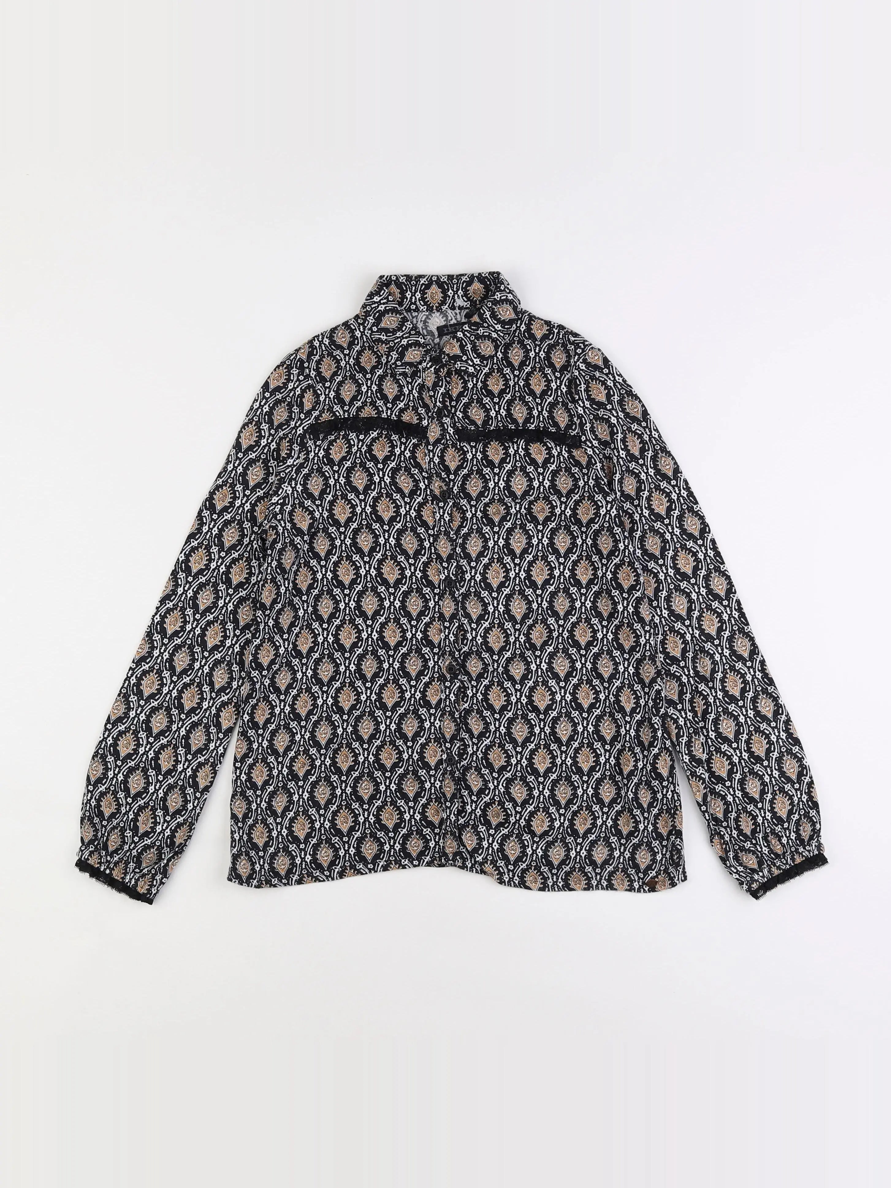 IKKS - blouse noir - 8 ans