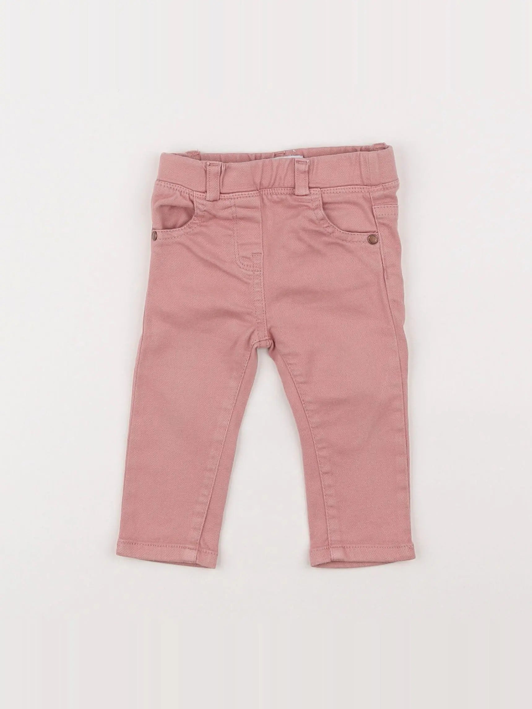 Vertbaudet - jegging rose - 6 mois