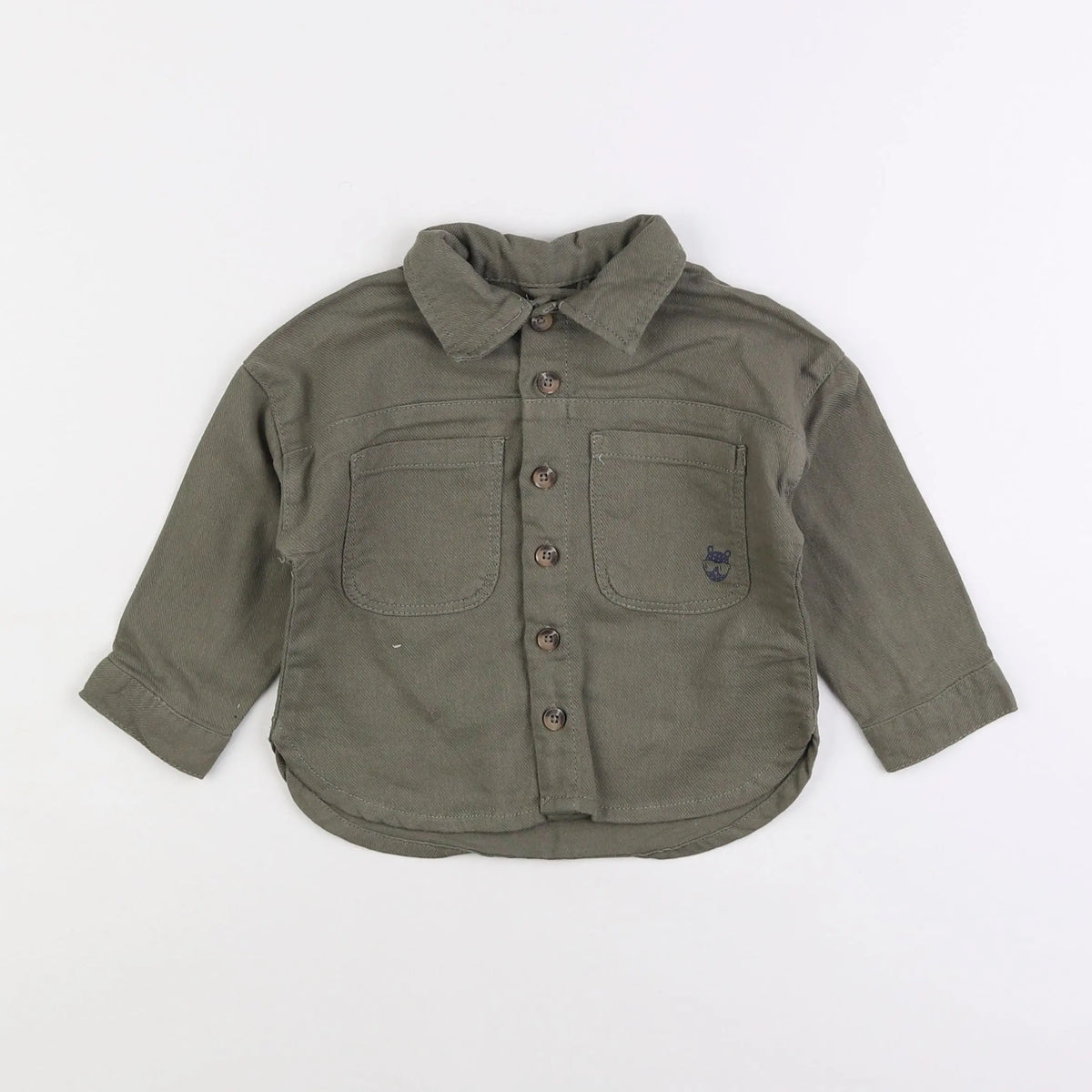 Vertbaudet - chemise vert - 18 mois