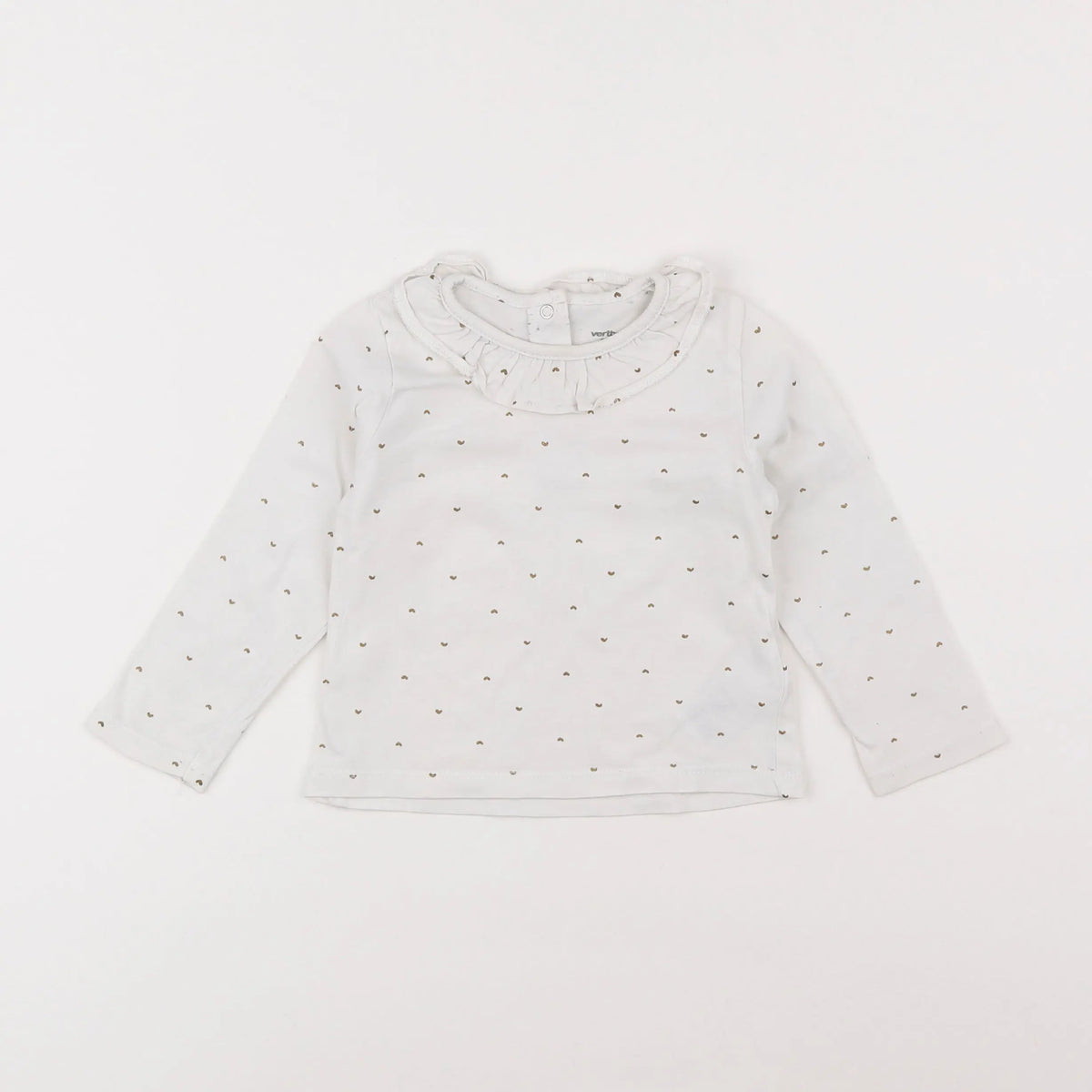 Vertbaudet - tee-shirt blanc - 18 mois