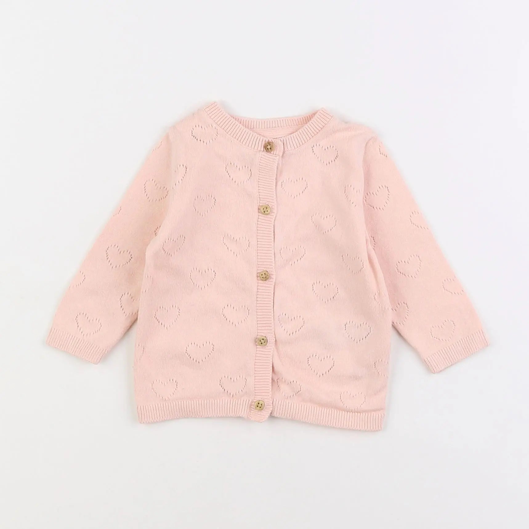Vertbaudet - gilet rose - 6 mois