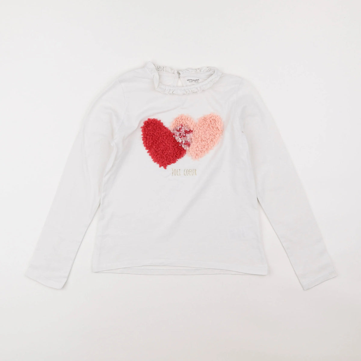 Vertbaudet - tee-shirt blanc - 10 ans