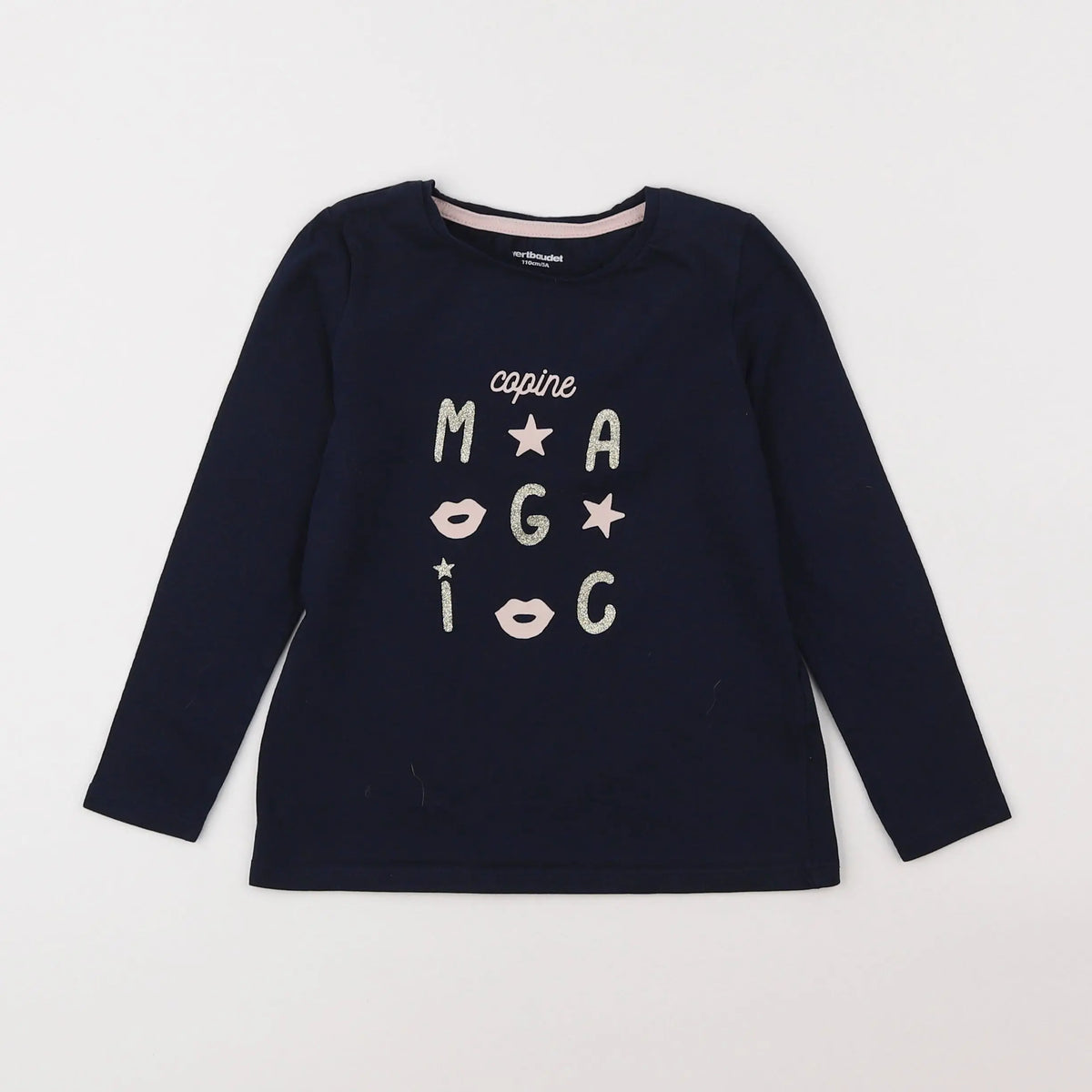 Vertbaudet - tee-shirt bleu - 5 ans