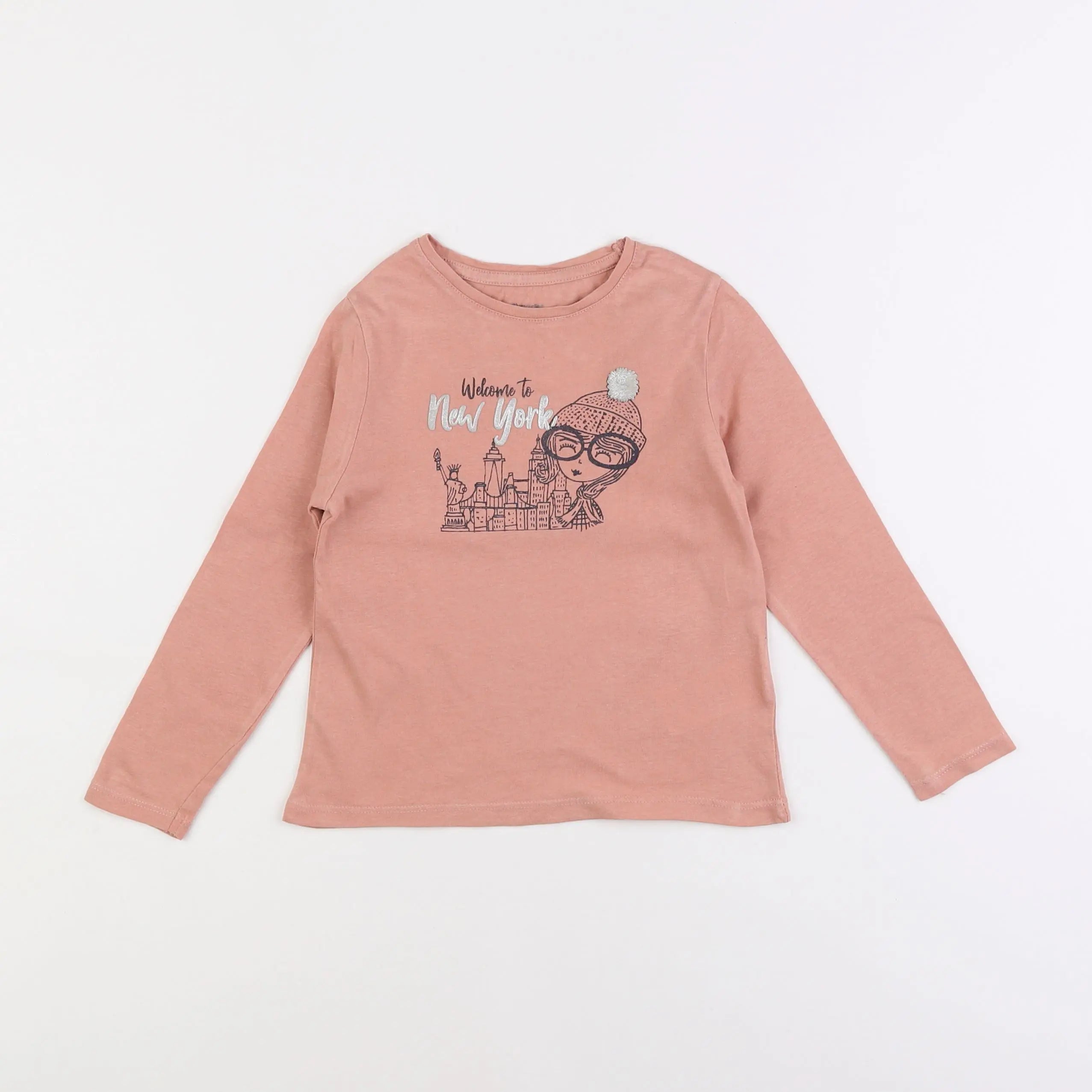 Vertbaudet - tee-shirt rose - 4 ans