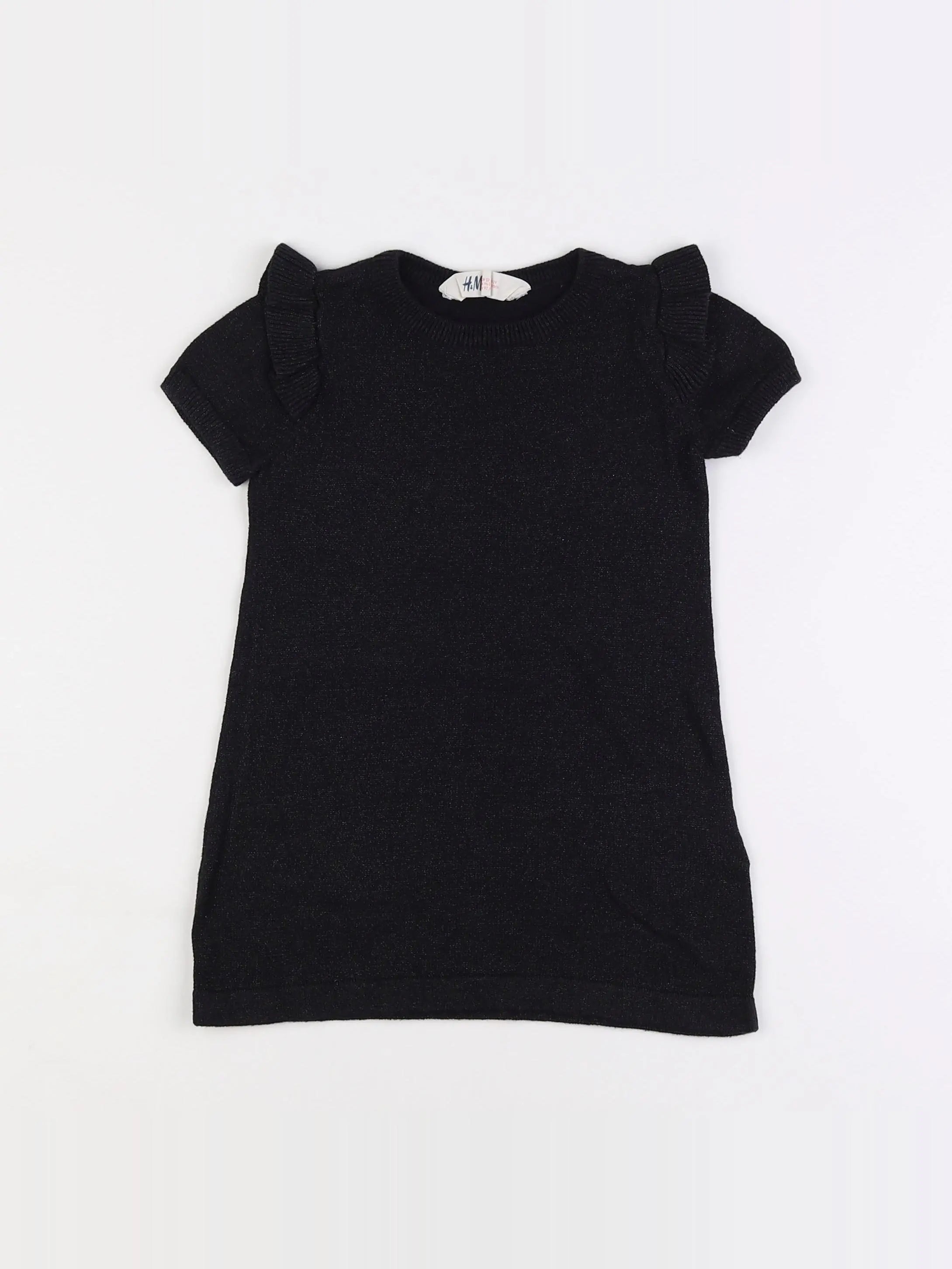 H&M - robe noir, argent - 18 mois à 2 ans
