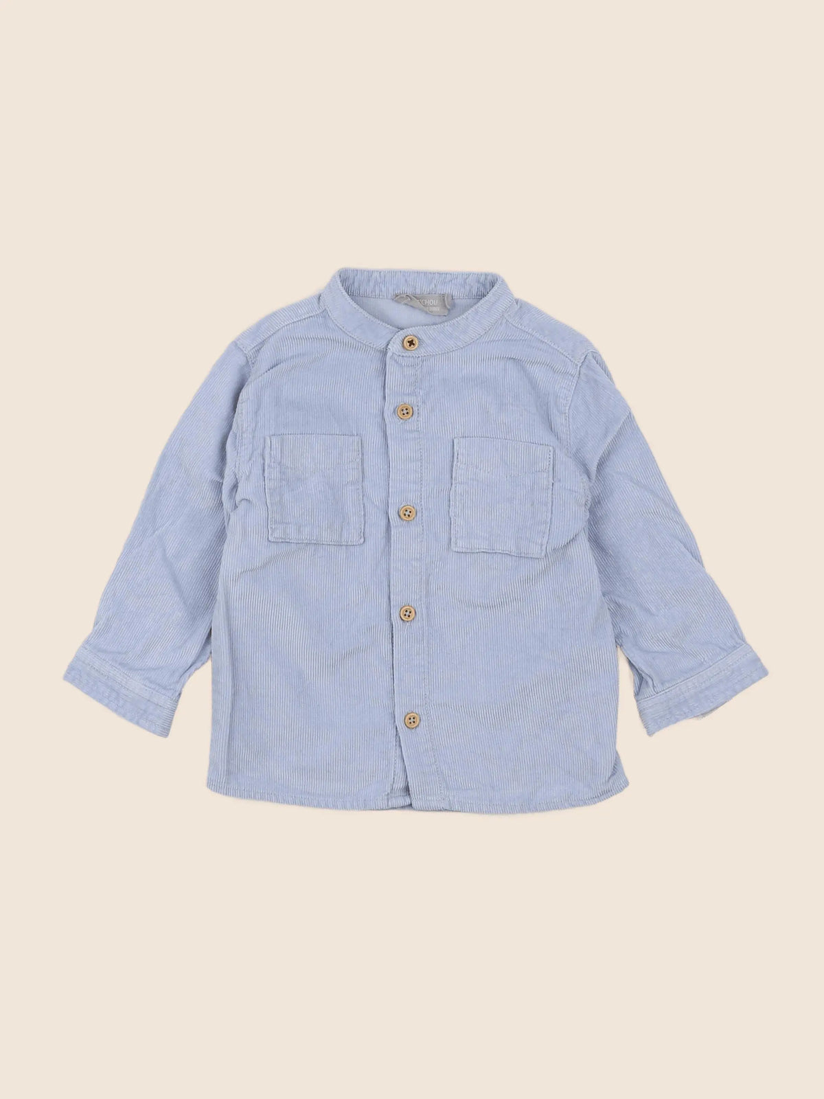 Boutchou - chemise bleu - 12 mois