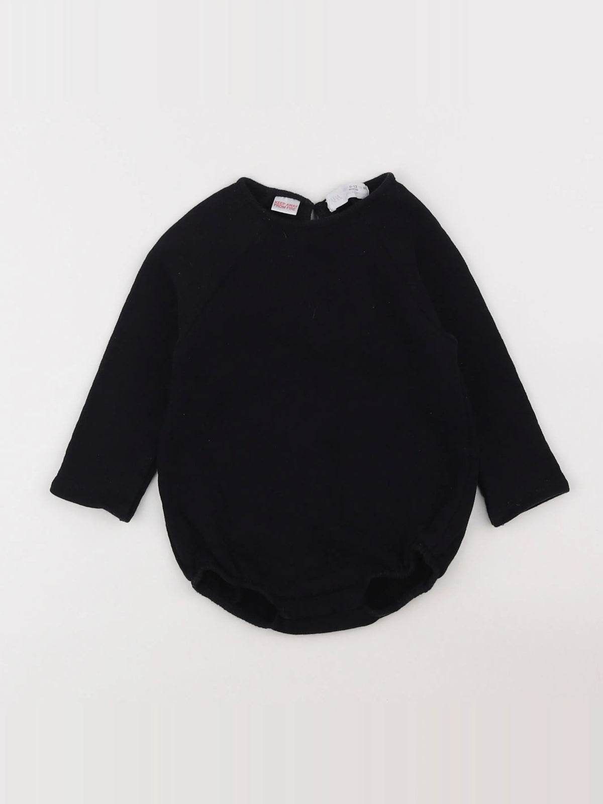 Zara - combinaison "petites ailes de chauve-souris au dos" noir - 9/12 mois