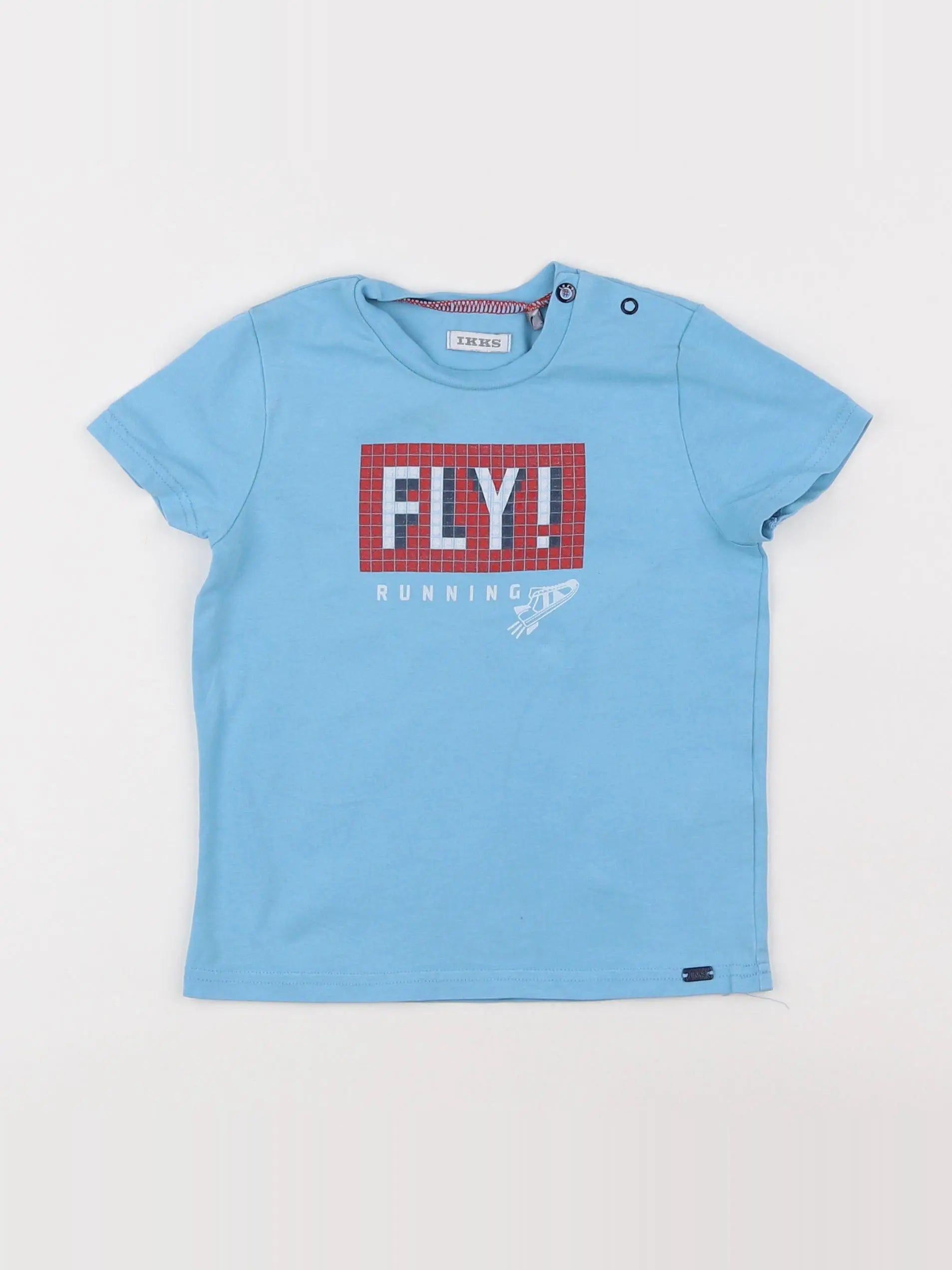 IKKS - tee-shirt bleu - 18 mois