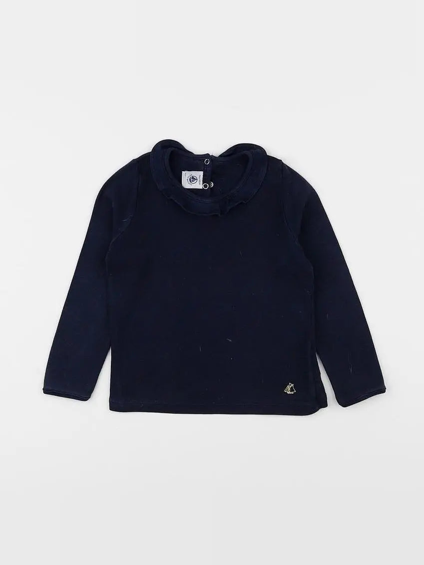 Petit Bateau - tee-shirt bleu - 3 ans