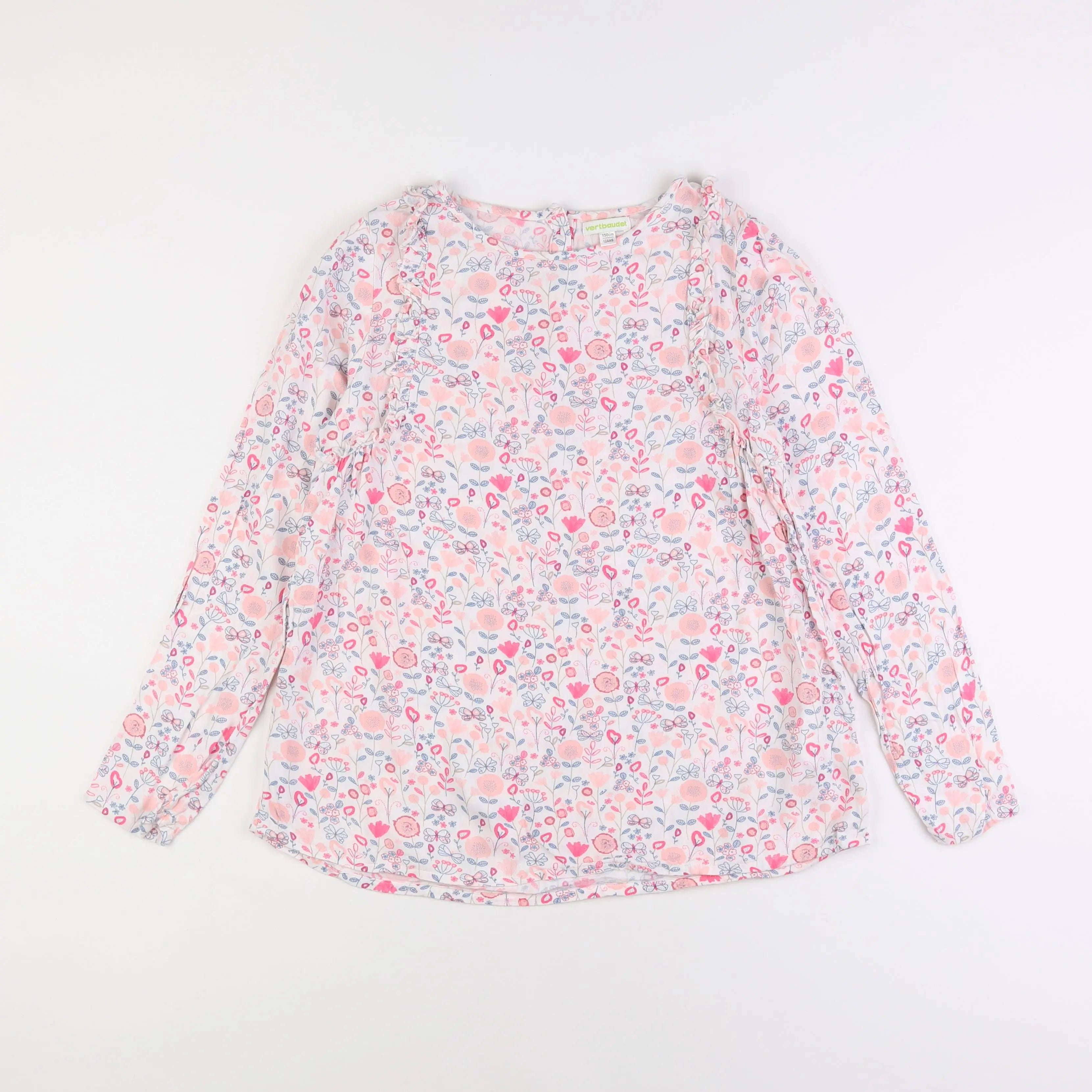 Vertbaudet - blouse rose - 12 ans