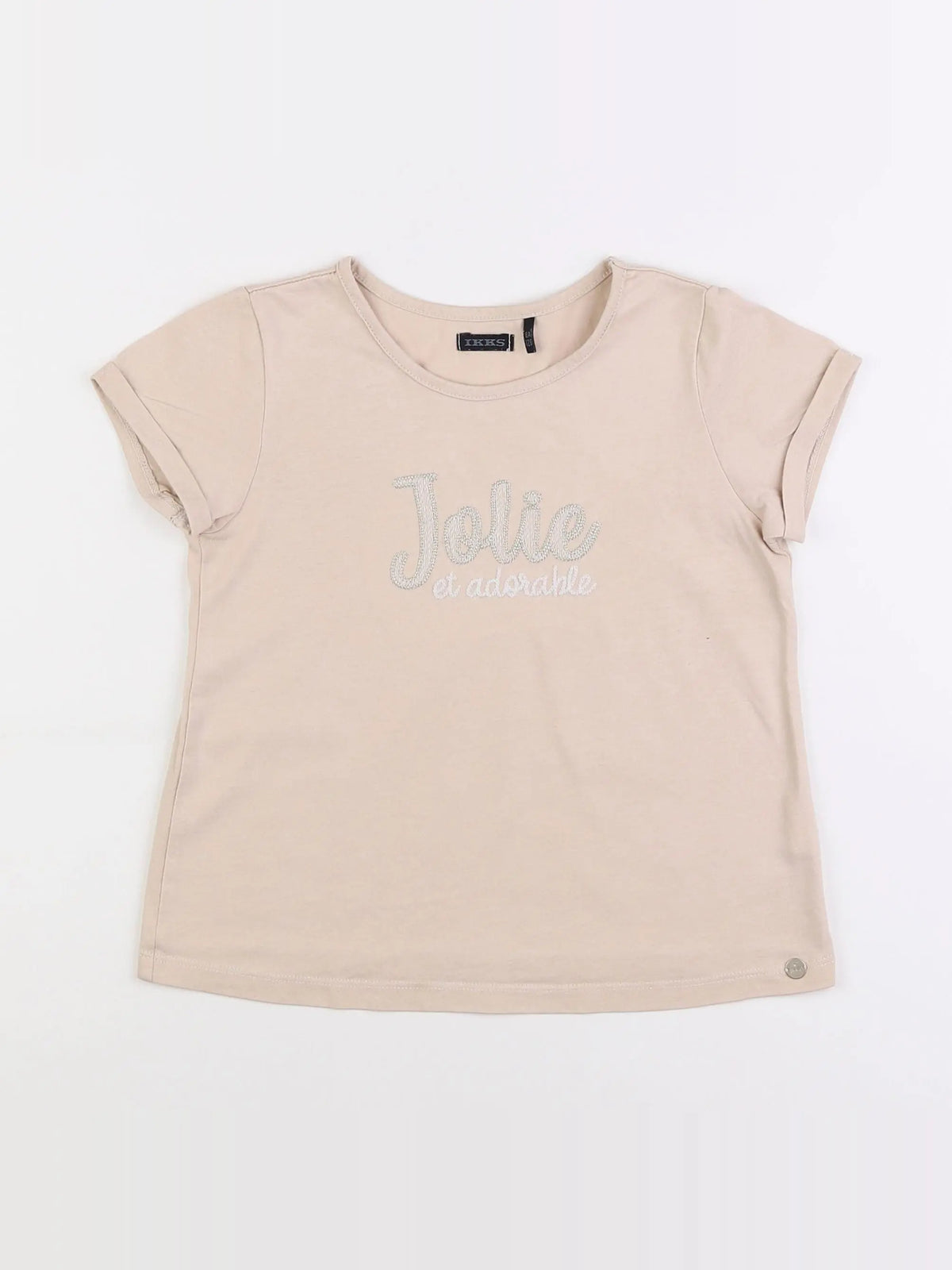 IKKS - tee-shirt beige - 8 ans