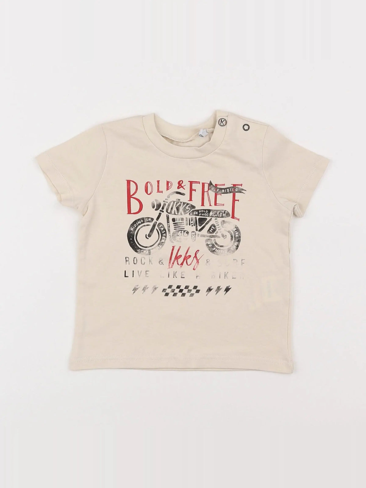 IKKS - tee-shirt beige - 6 mois