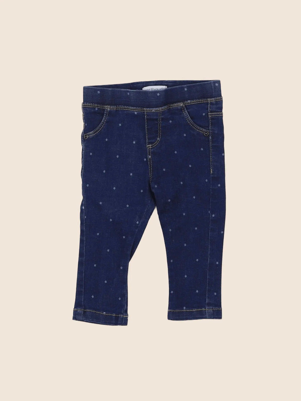 Vertbaudet - jegging bleu - 9 mois