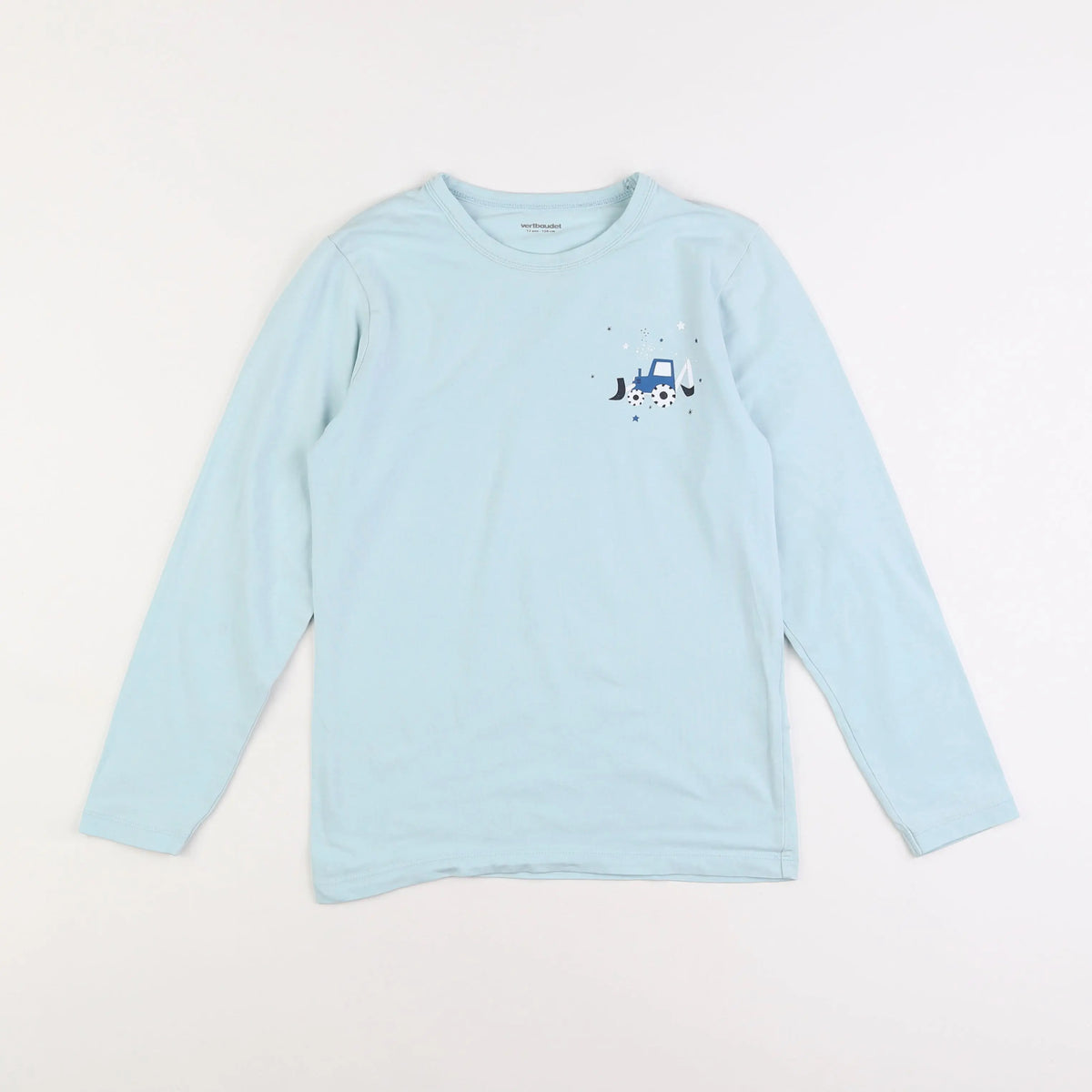 Vertbaudet - tee-shirt bleu - 12 ans
