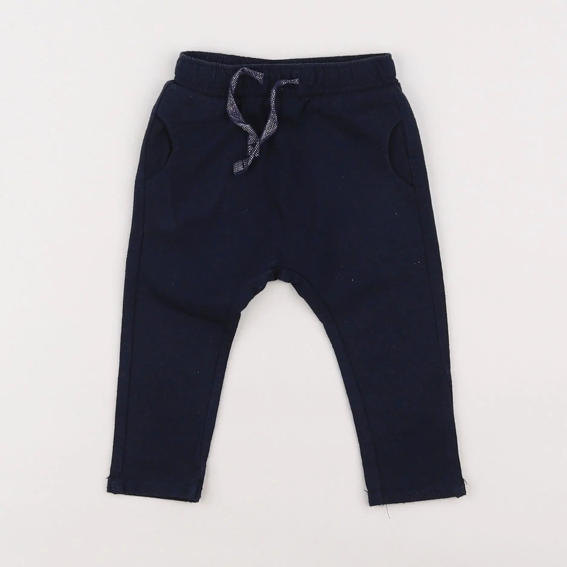 Vertbaudet - sarouel bleu, argent - 6 mois