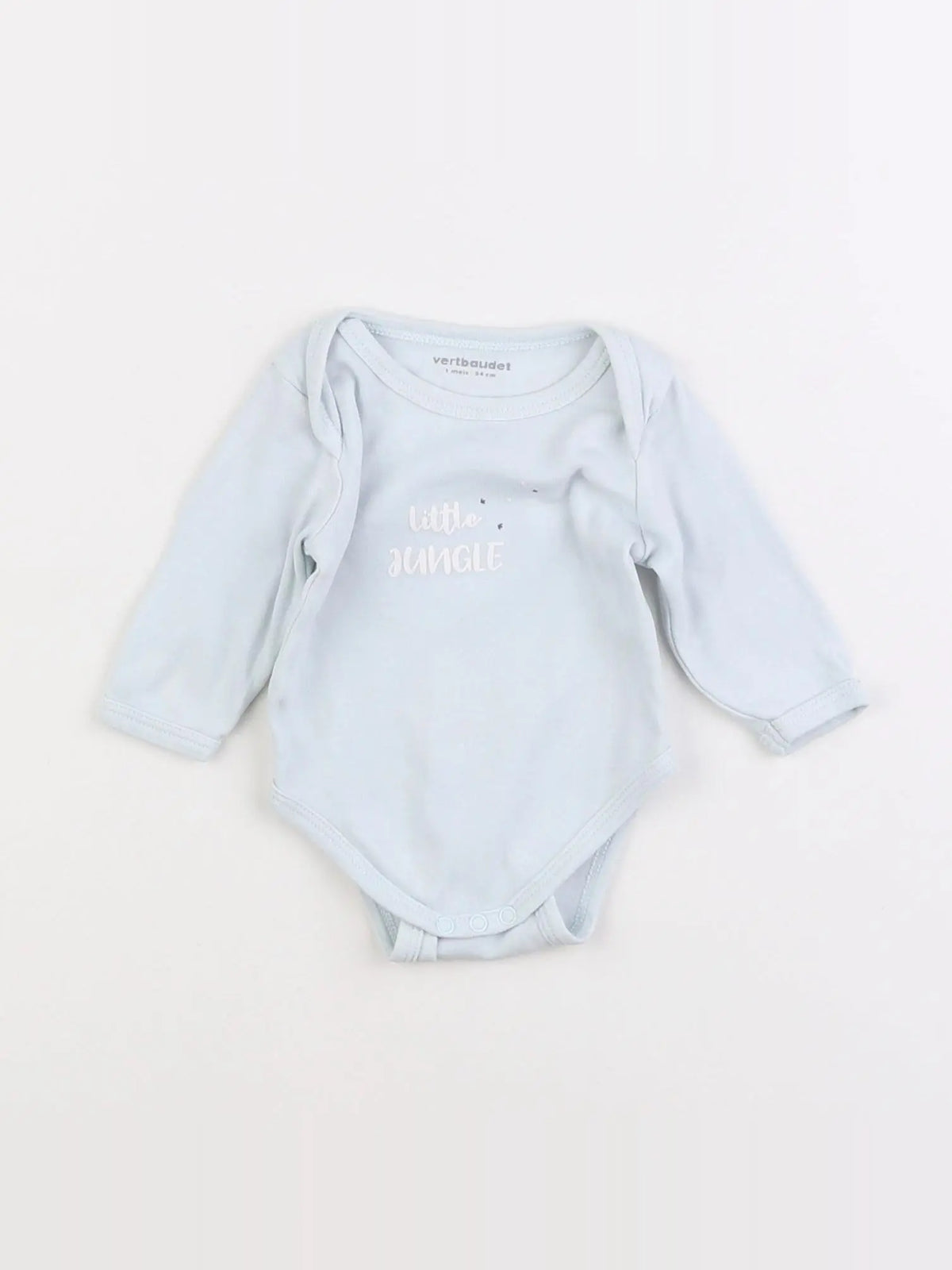 Vertbaudet - body bleu - 1 mois