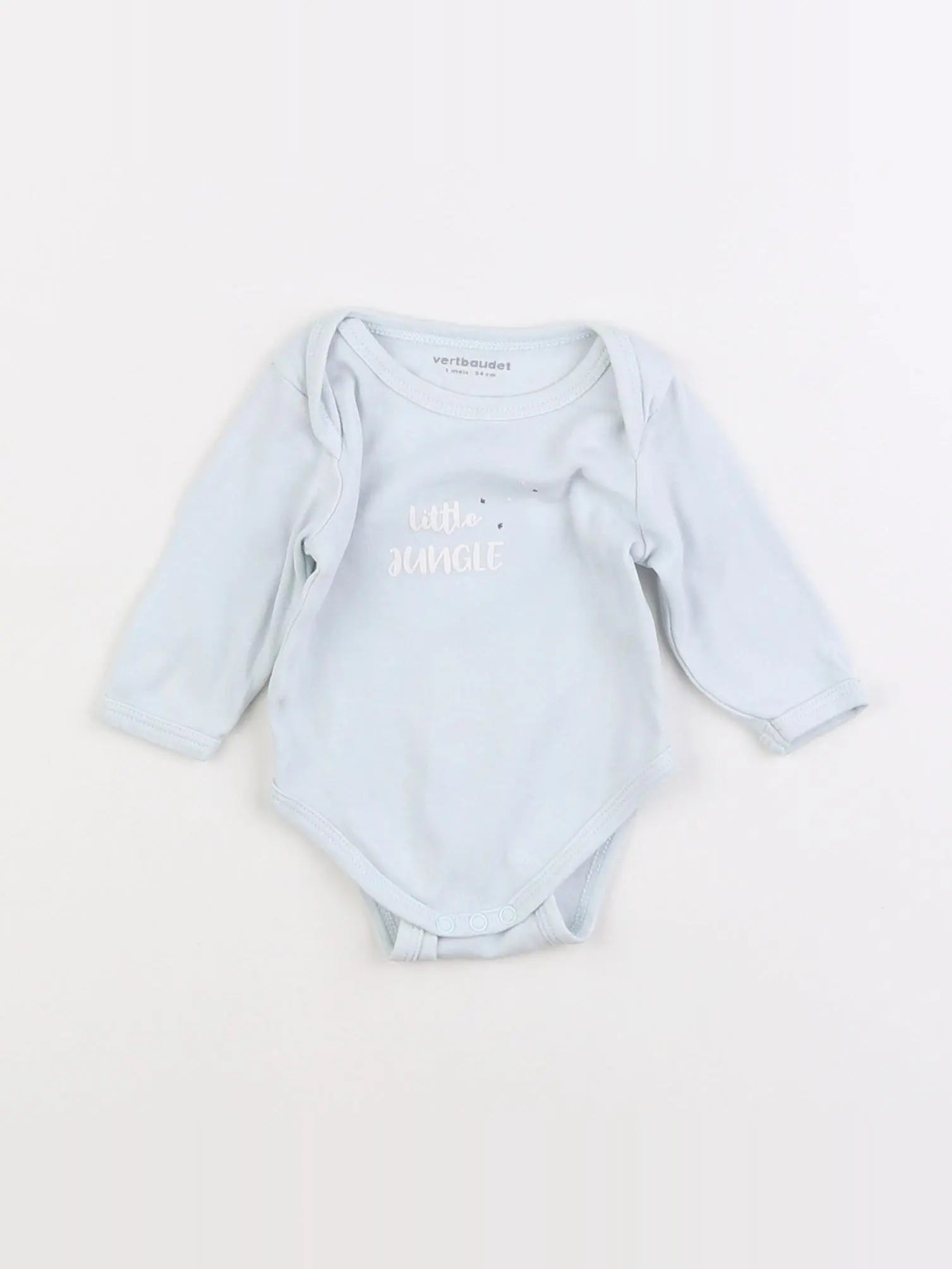 Vertbaudet - body bleu - 1 mois