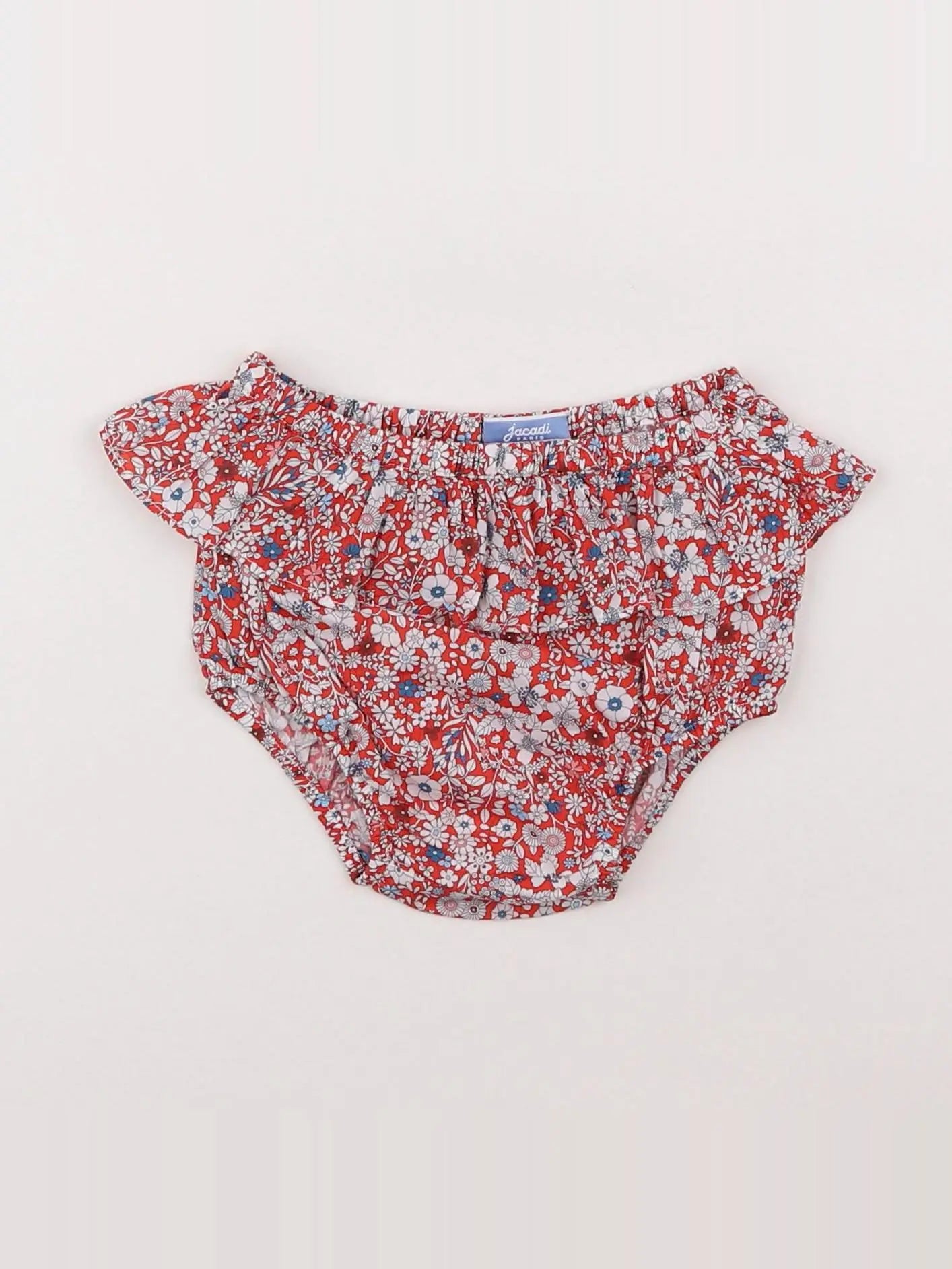 Jacadi - bloomer liberty rouge - 12 mois