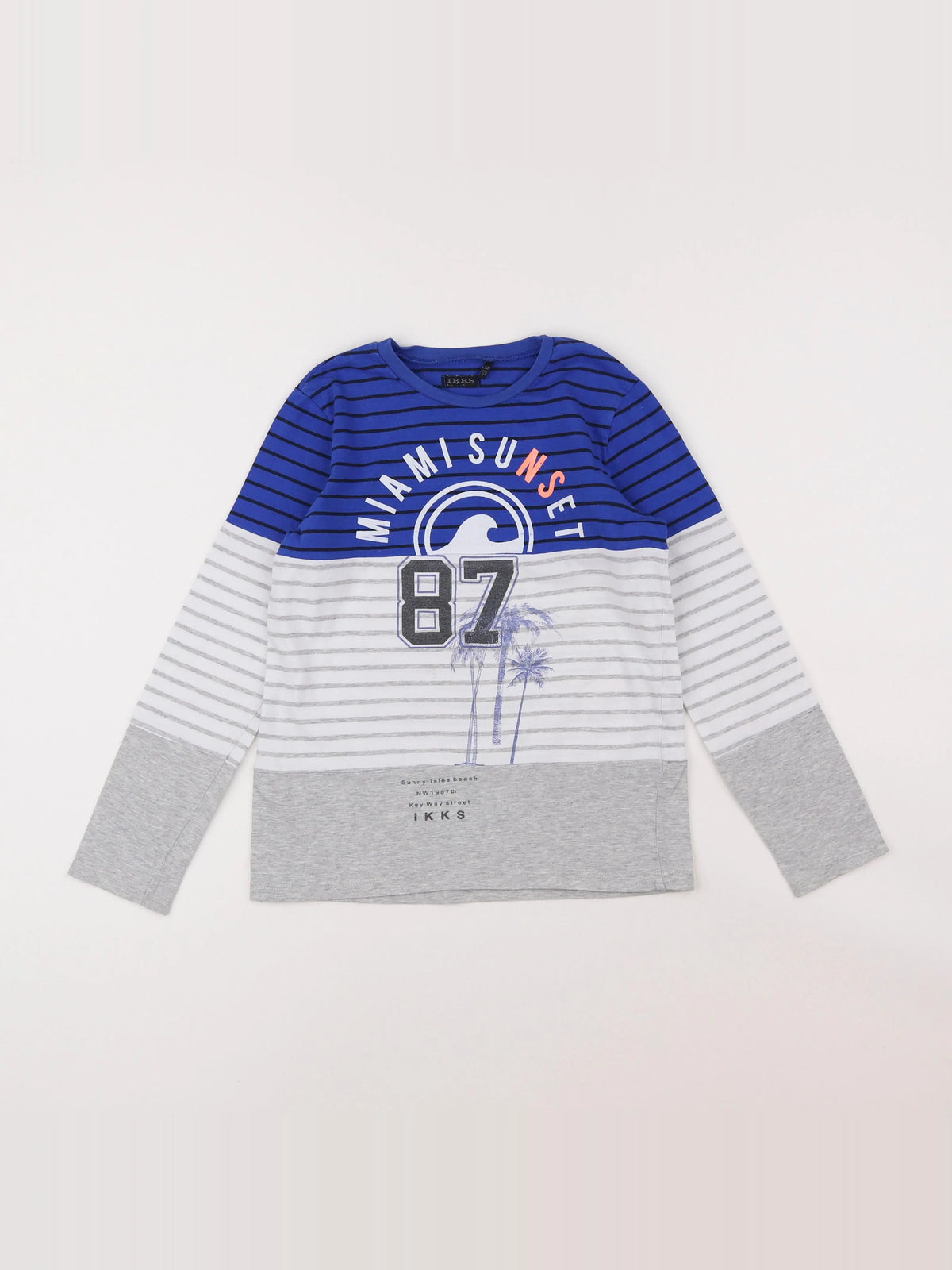 IKKS - tee-shirt bleu - 8 ans