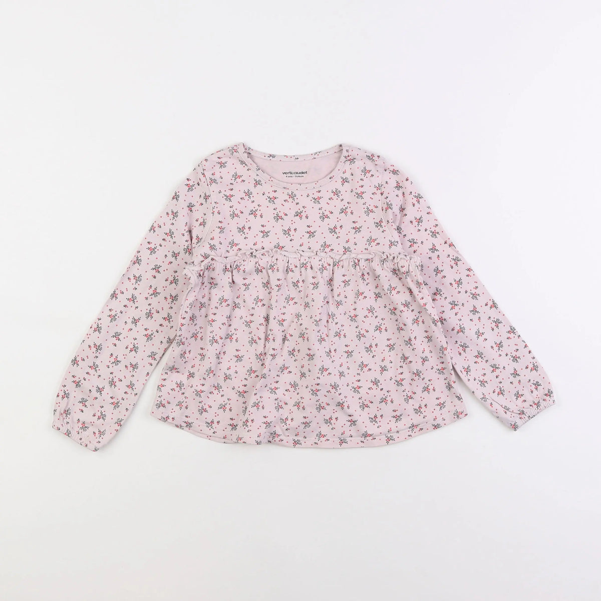 Vertbaudet - tee-shirt rose - 4 ans