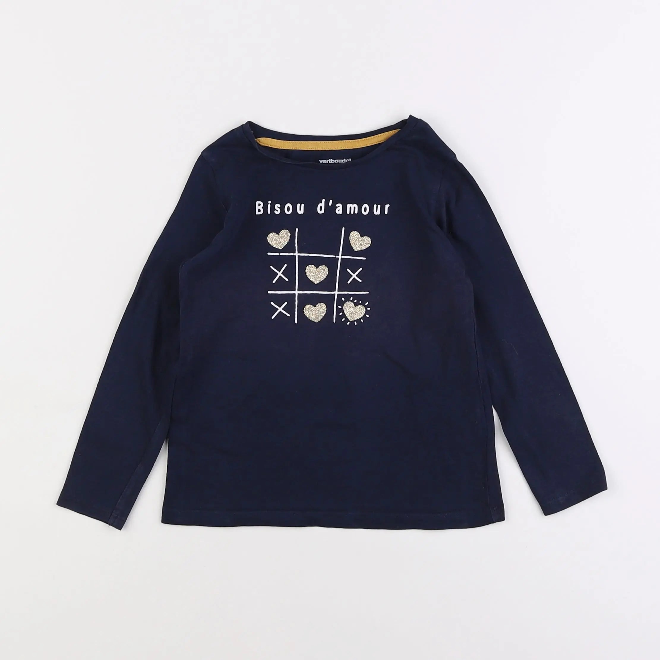 Vertbaudet - tee-shirt bleu - 4 ans