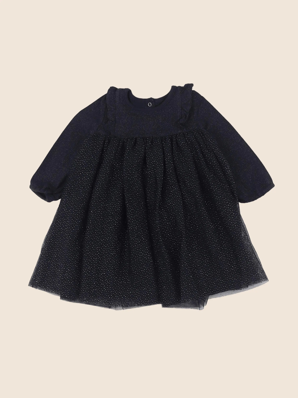 Petit Bateau - robe bleu, or - 12 mois