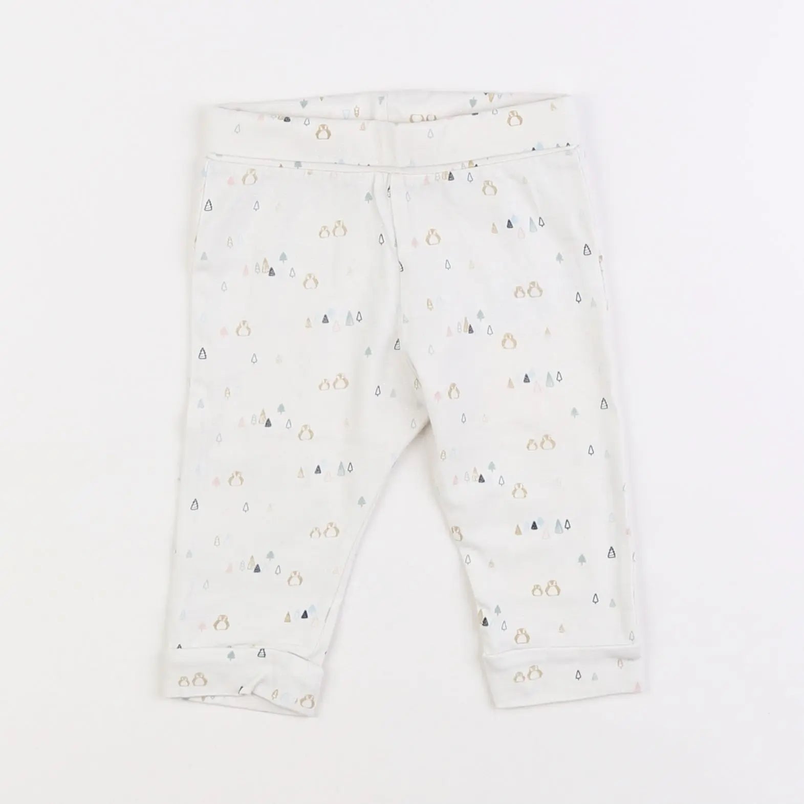 Vertbaudet - legging blanc - 6 mois