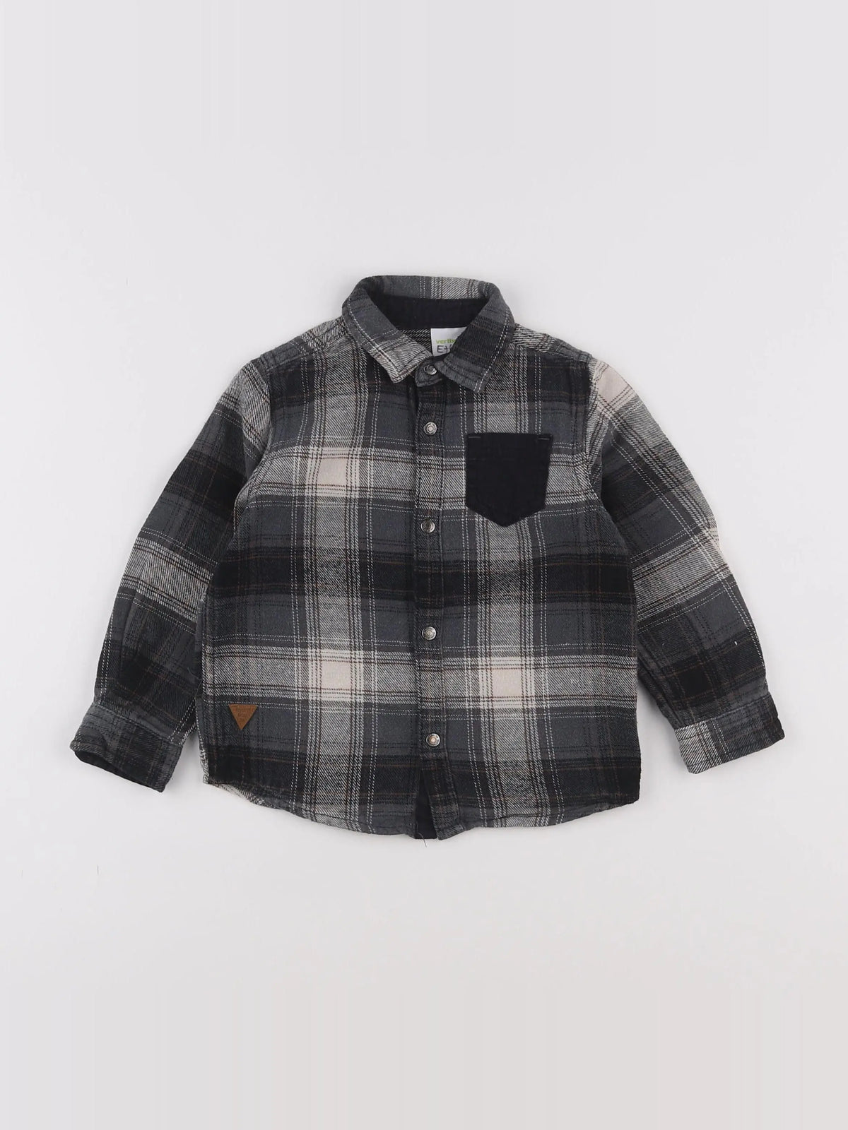 Vertbaudet - chemise gris - 3 ans
