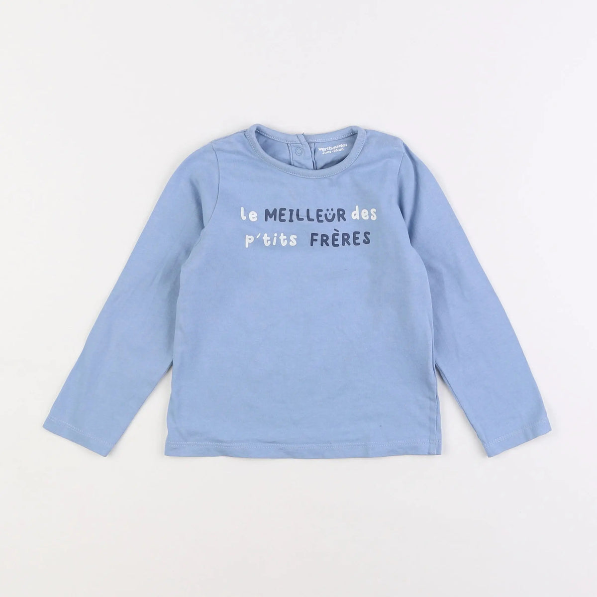Vertbaudet - tee-shirt bleu - 2 ans