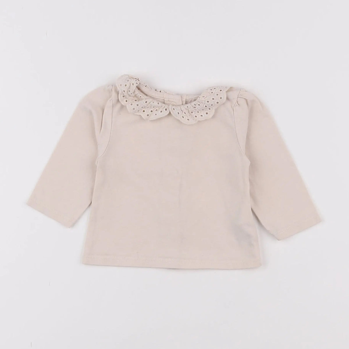 Vertbaudet - tee-shirt beige - 3 mois