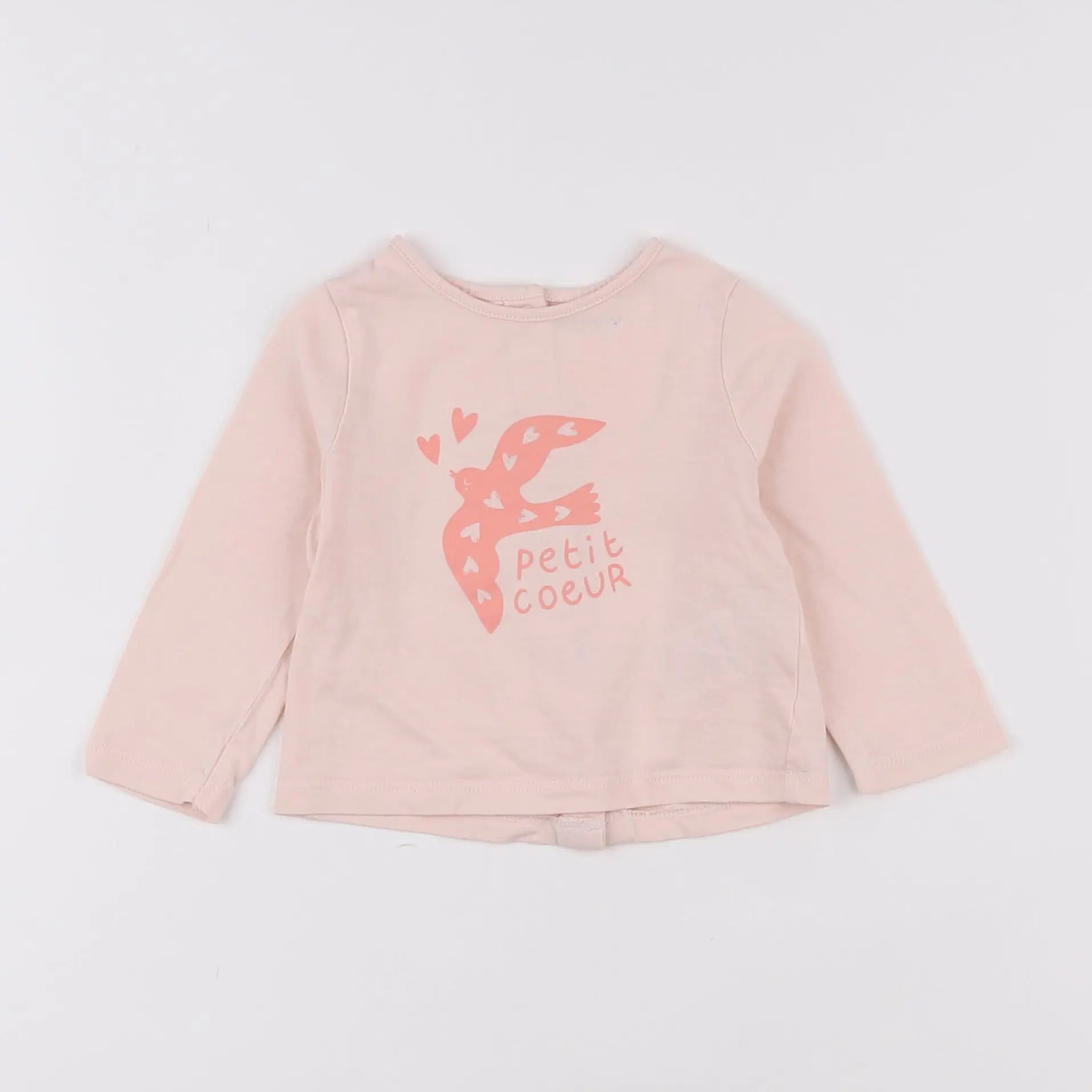 Vertbaudet - tee-shirt rose - 6 mois
