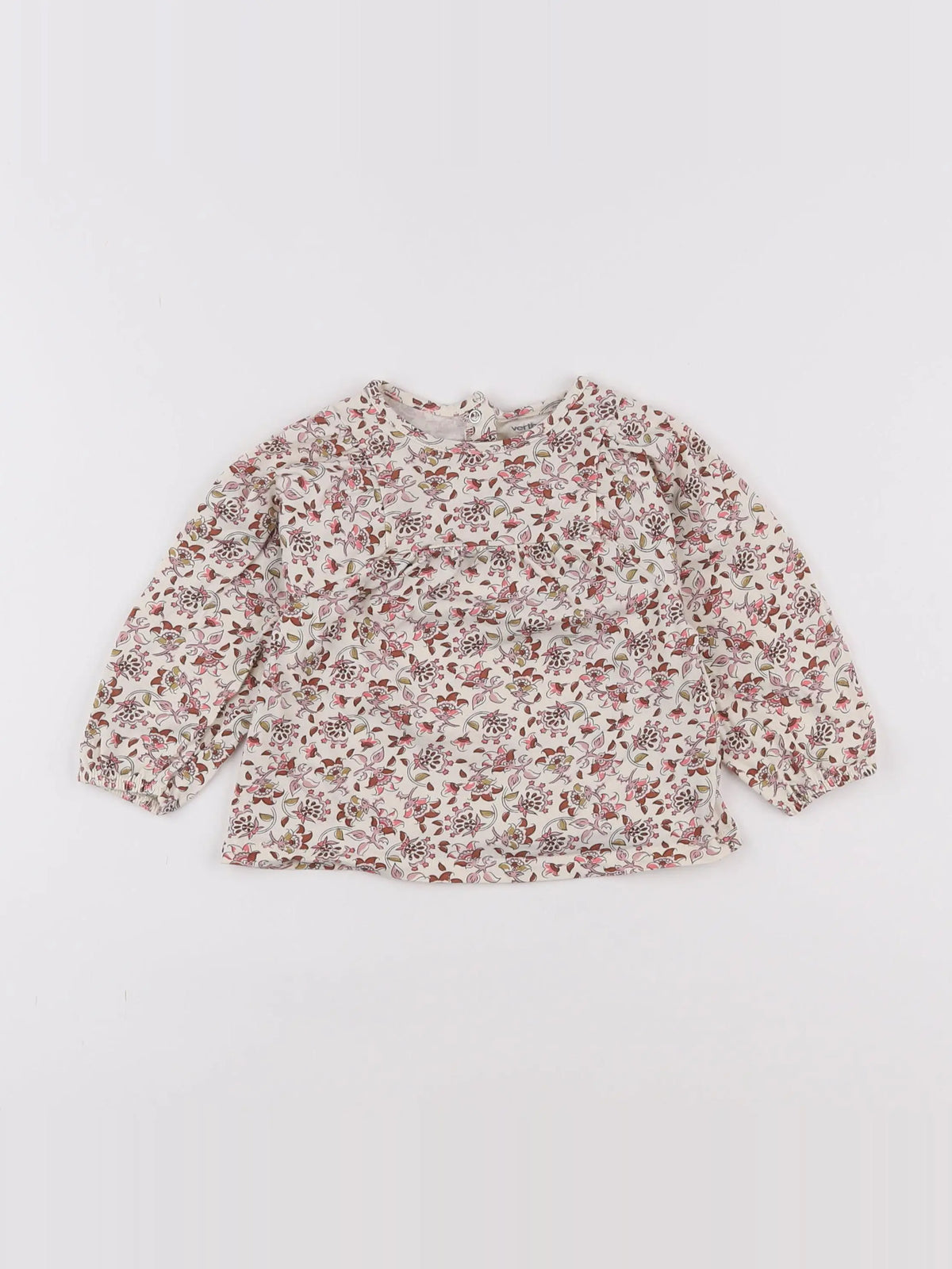 Vertbaudet - tee-shirt multicolore - 12 mois