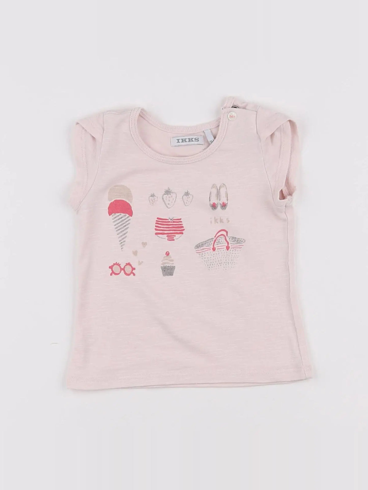 IKKS - tee-shirt rose - 3 mois
