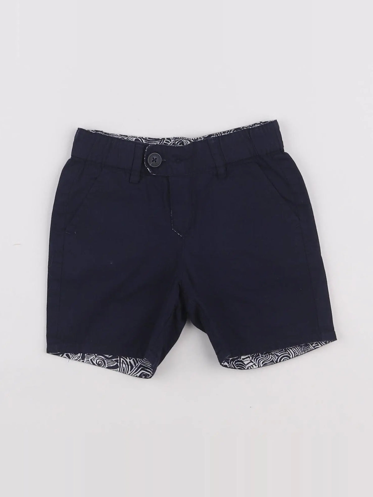IKKS - short bleu - 6 mois
