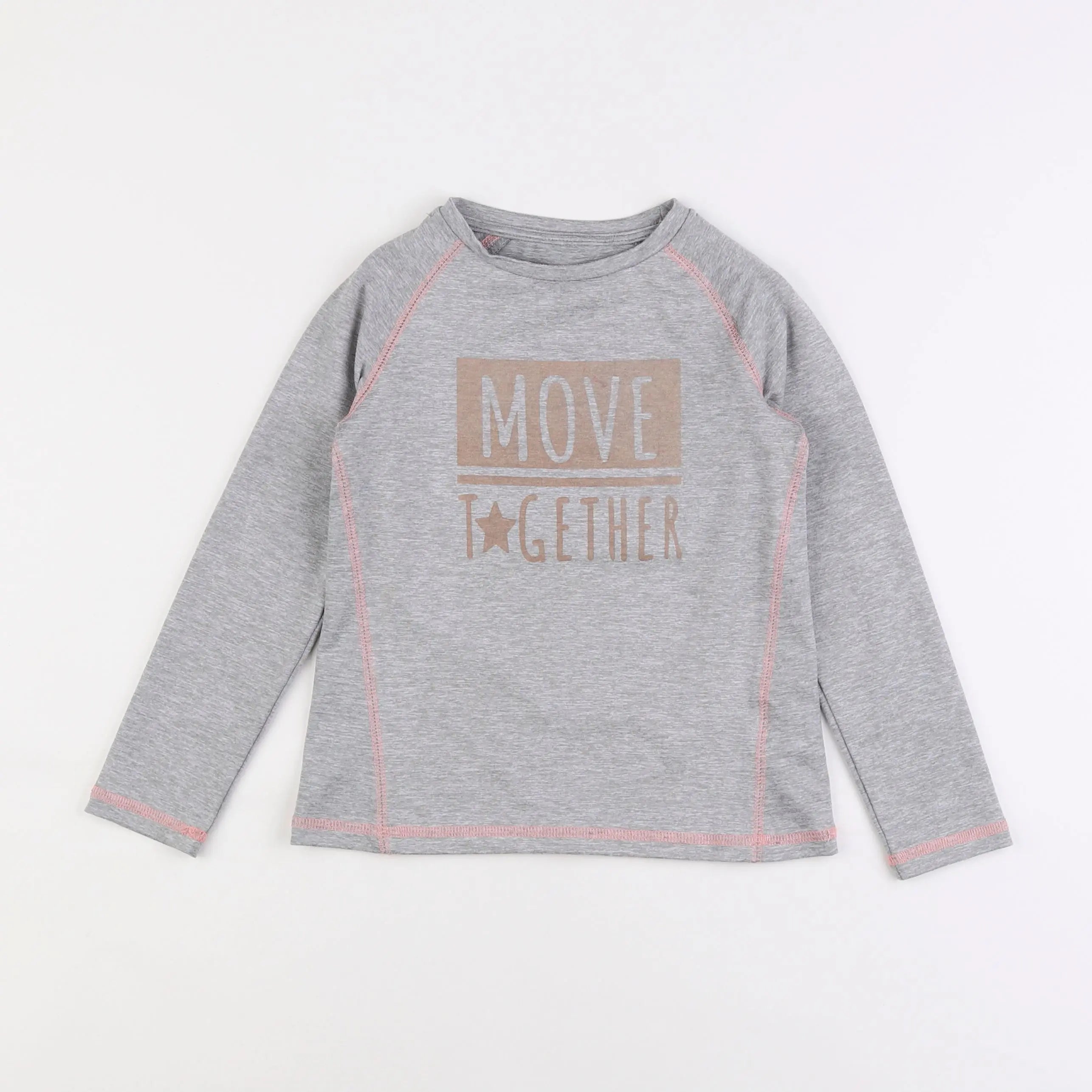 Vertbaudet - tee-shirt gris - 5 ans