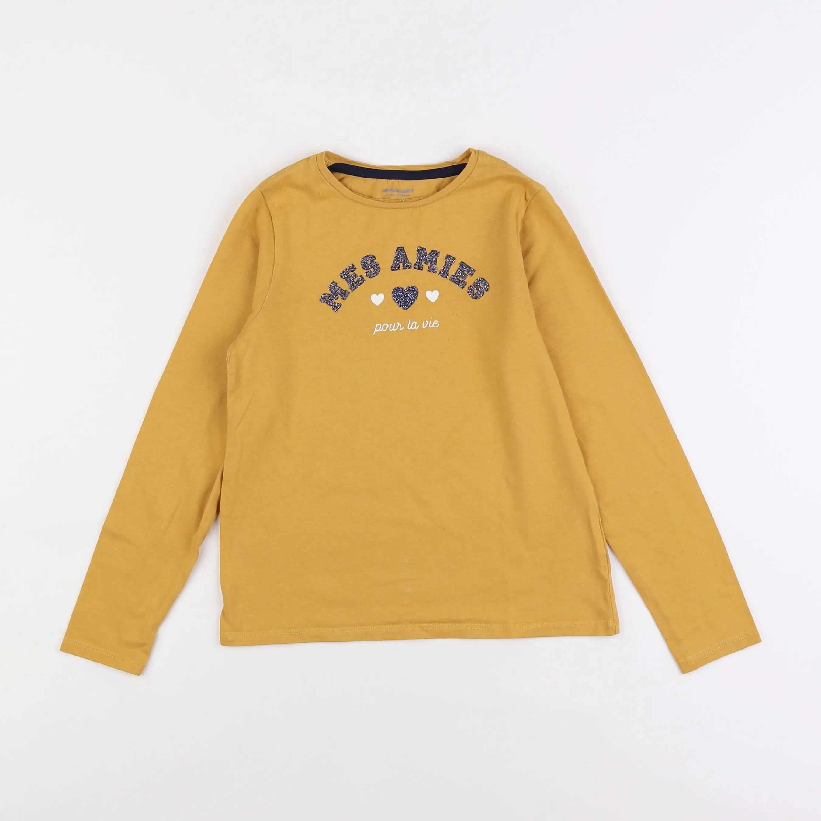 Vertbaudet - tee-shirt jaune - 8 ans