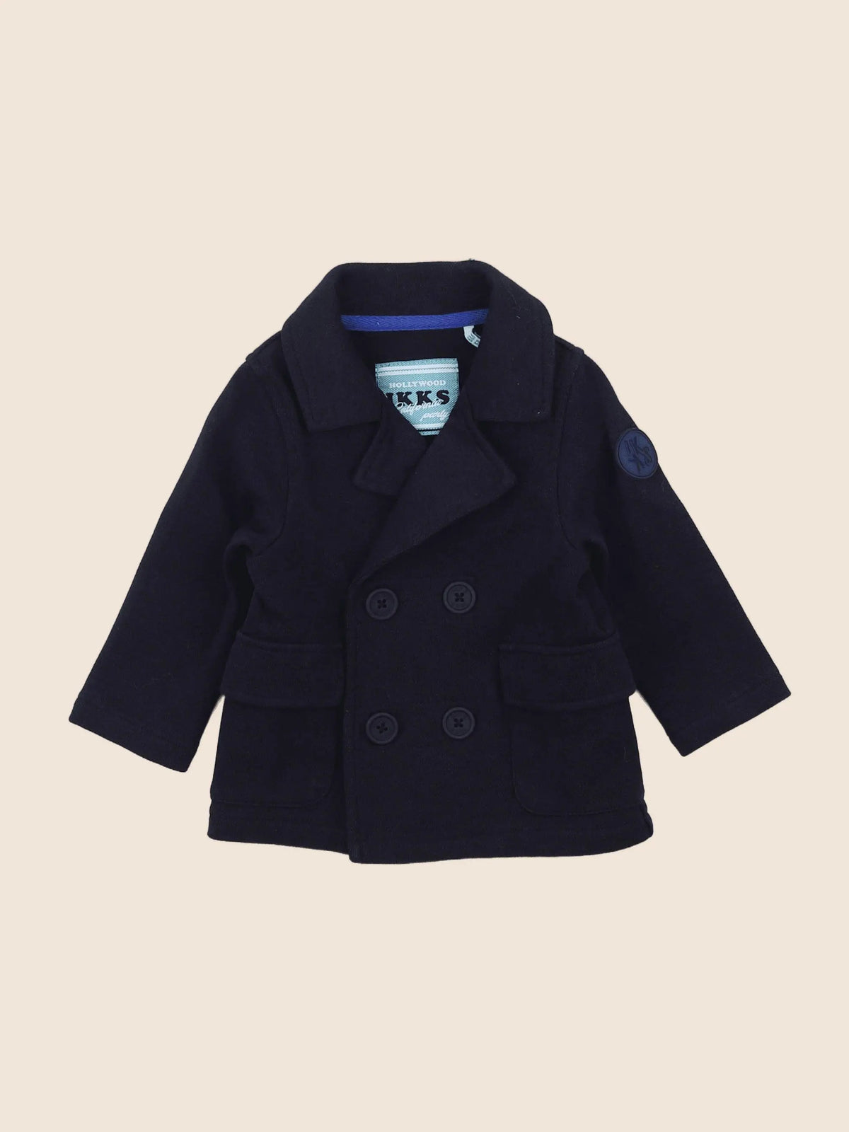 IKKS - veste imprimé au dos bleu - 6 mois